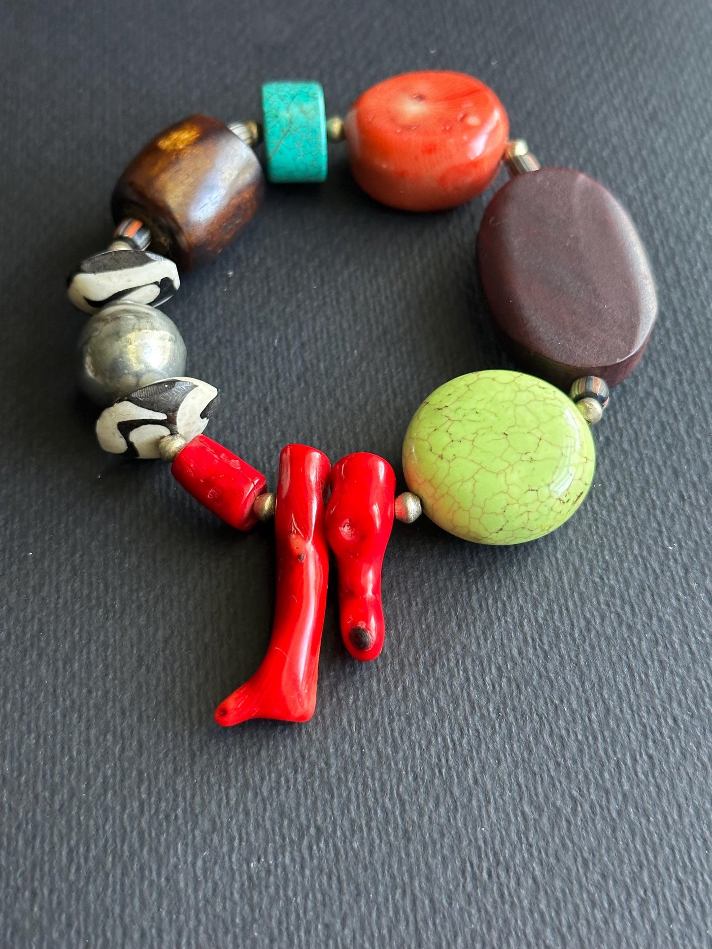 XL Bold and Sassy OOAK Statement Bracelet