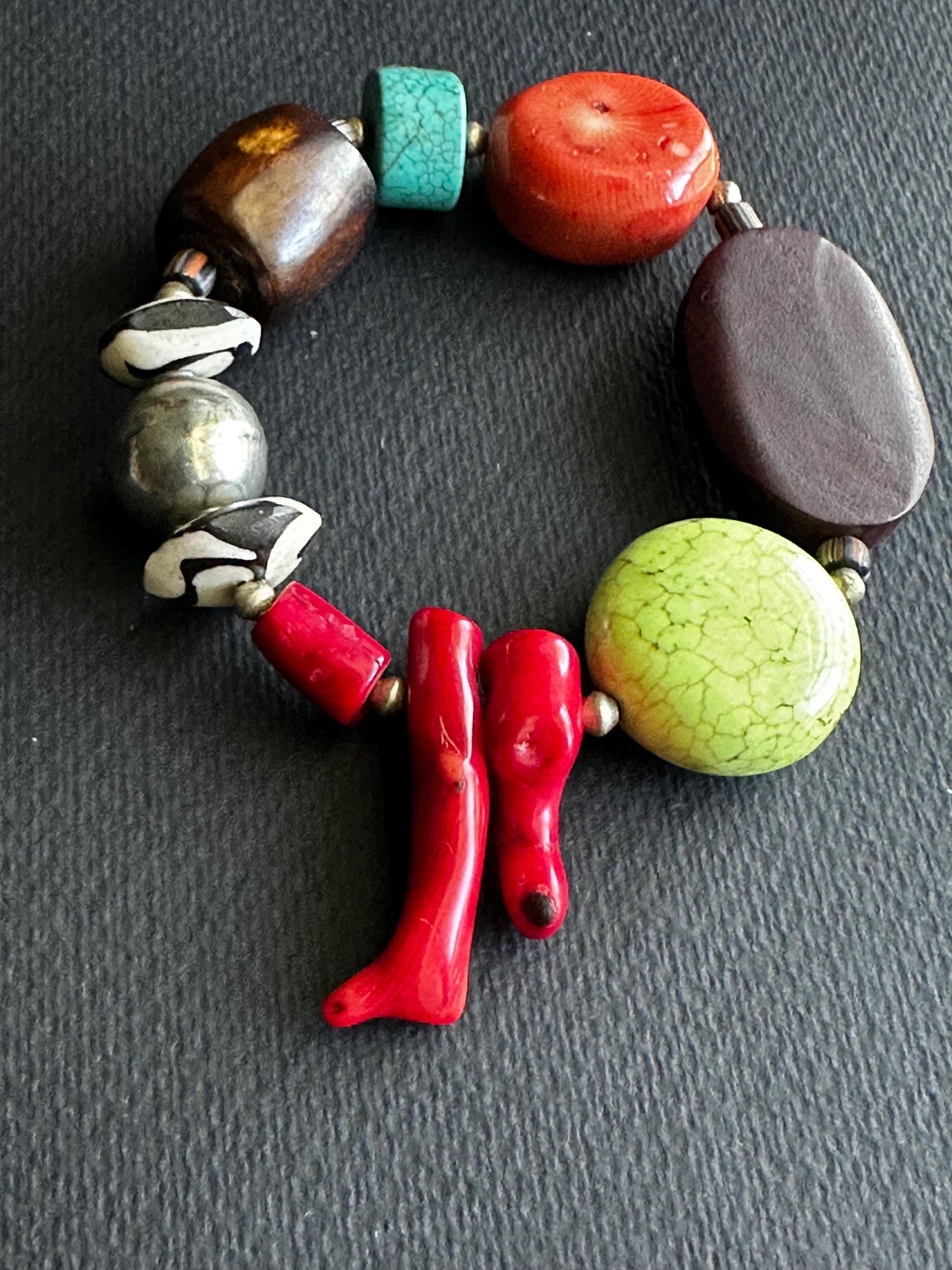 XL Bold and Sassy OOAK Statement Bracelet
