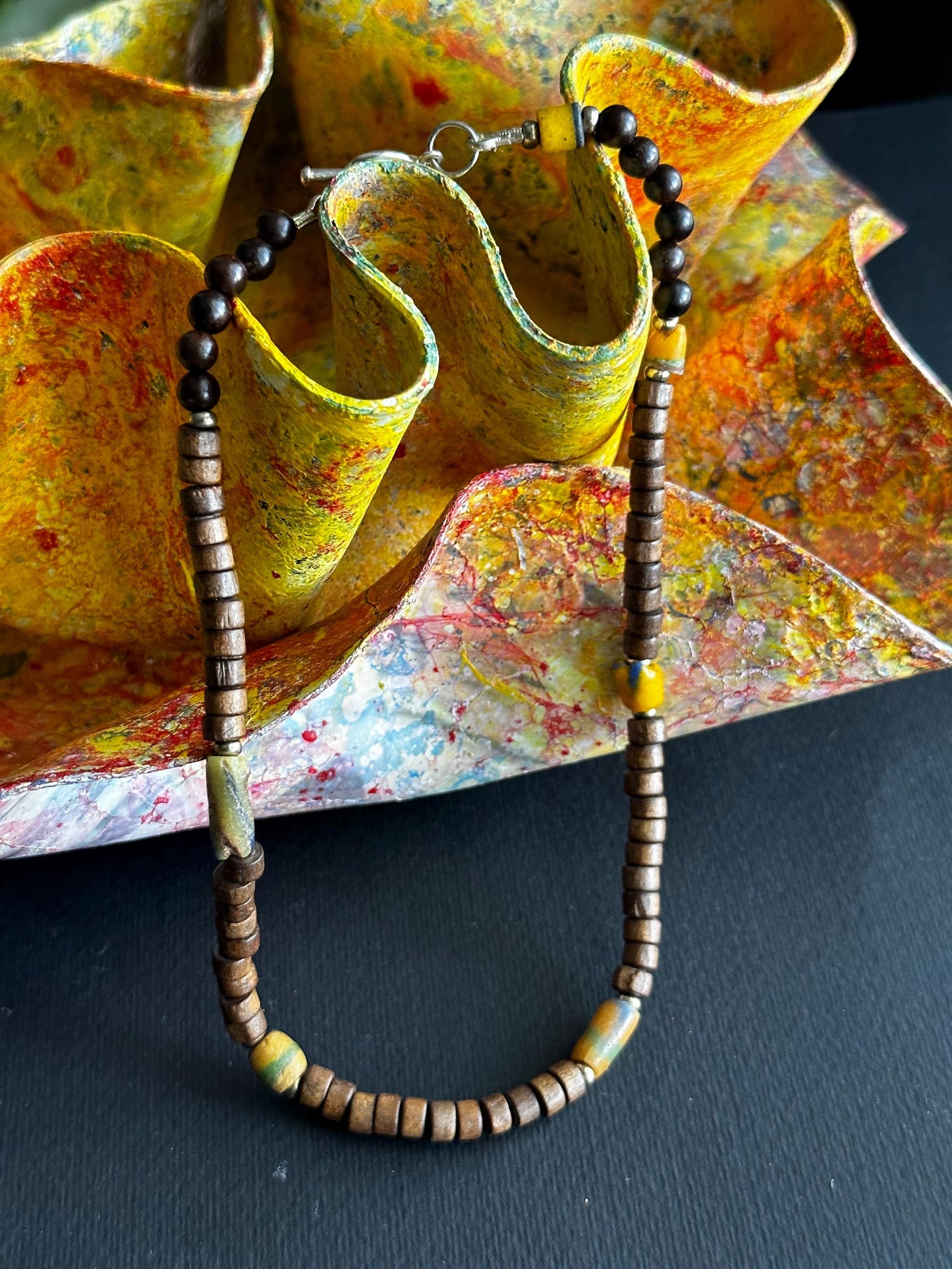 Wood Beaded Necklace