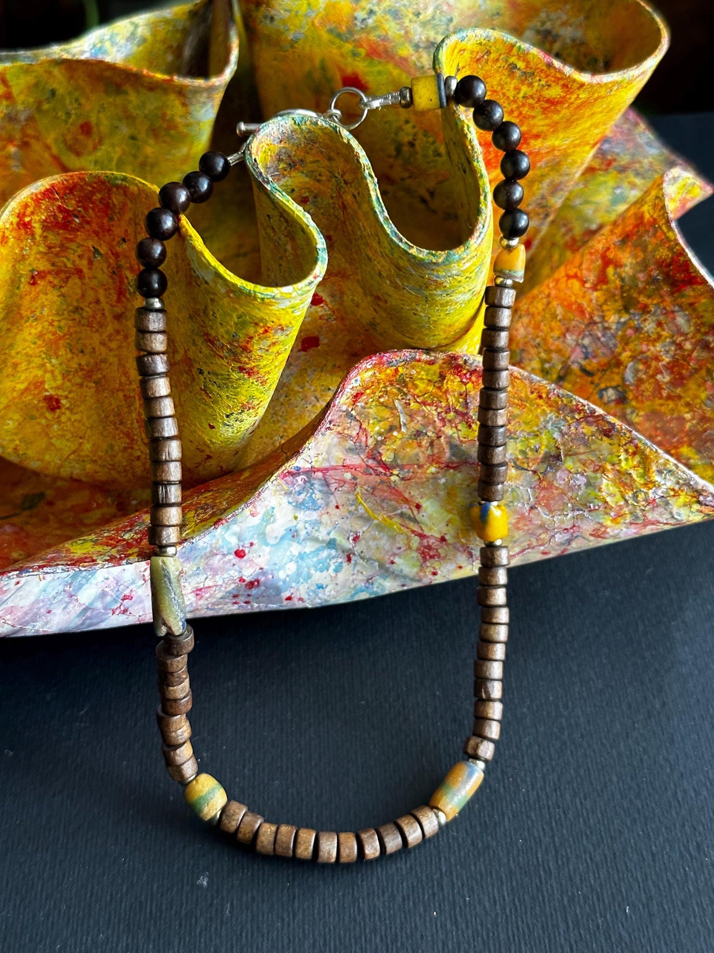 Wood Beaded Necklace
