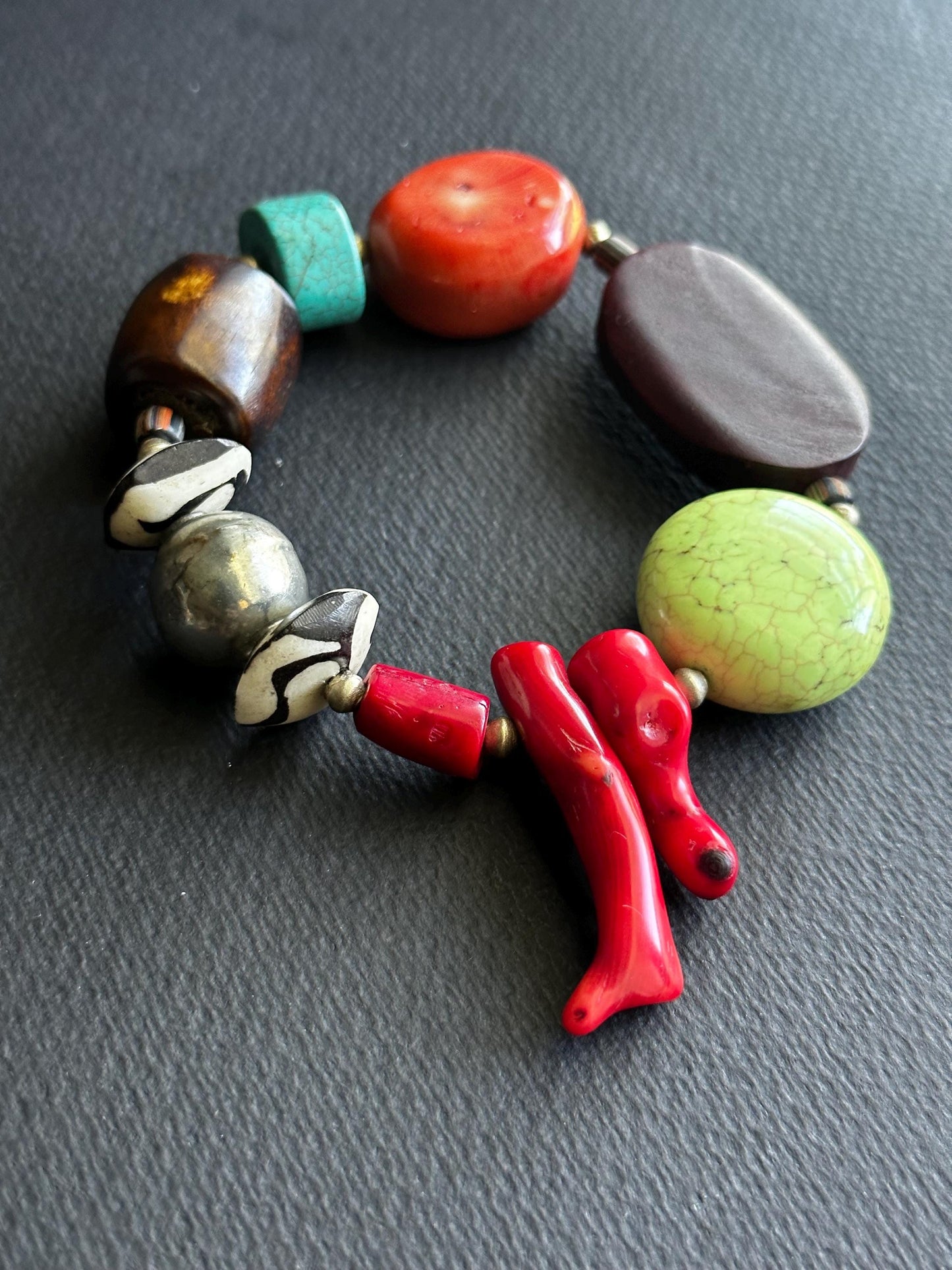 XL Bold and Sassy OOAK Statement Bracelet