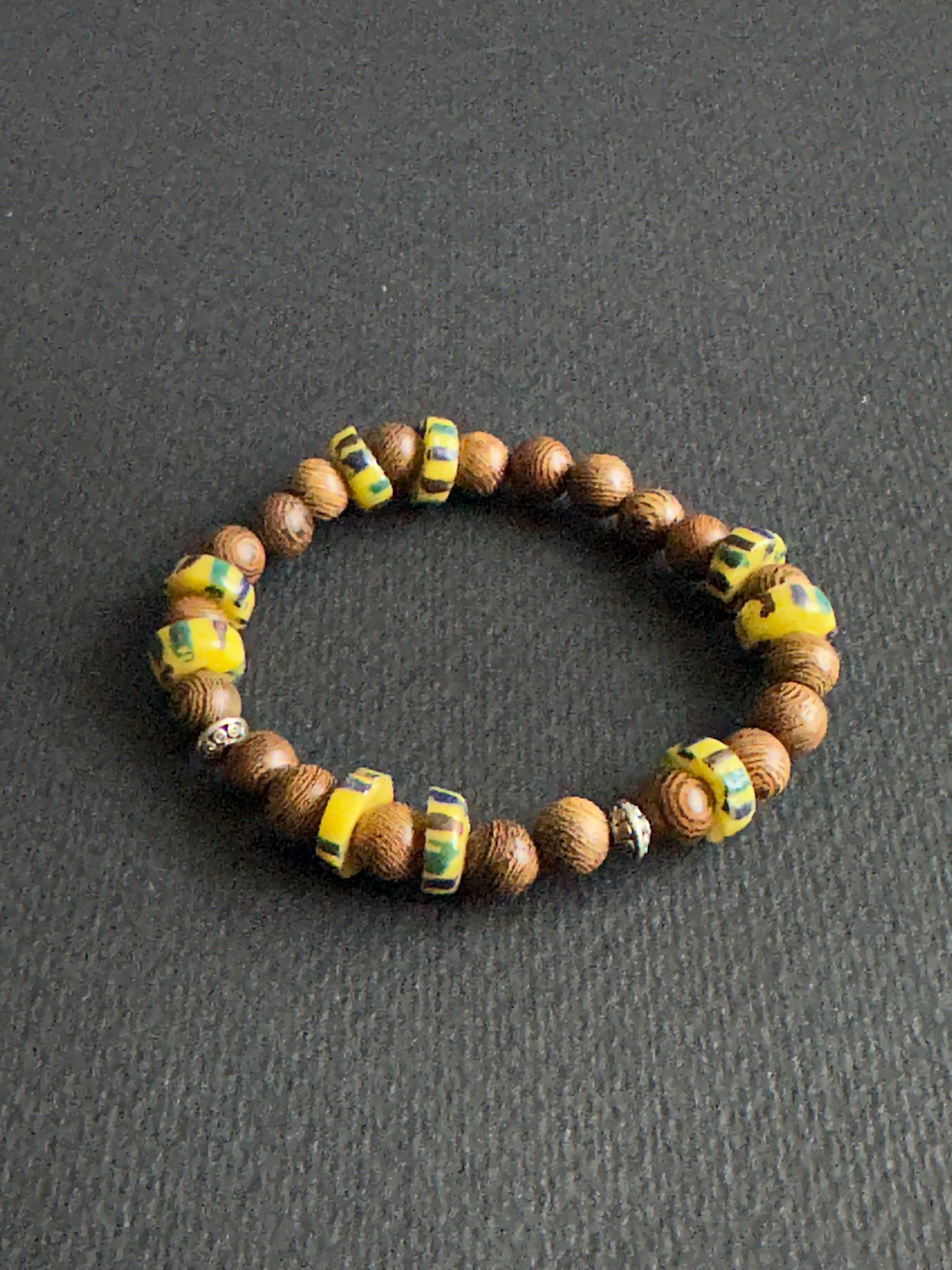 Yellow and Brown Fall Vibes Bracelet Stack