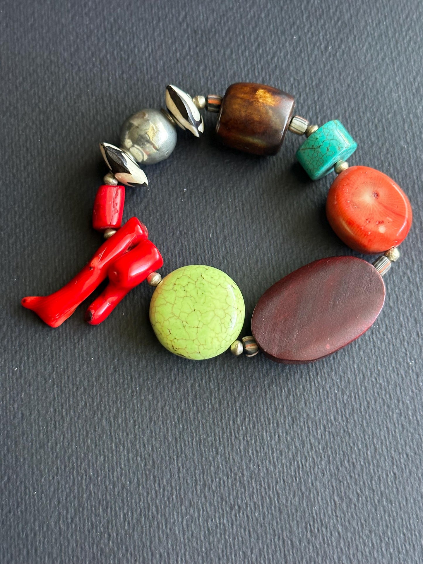 XL Bold and Sassy OOAK Statement Bracelet