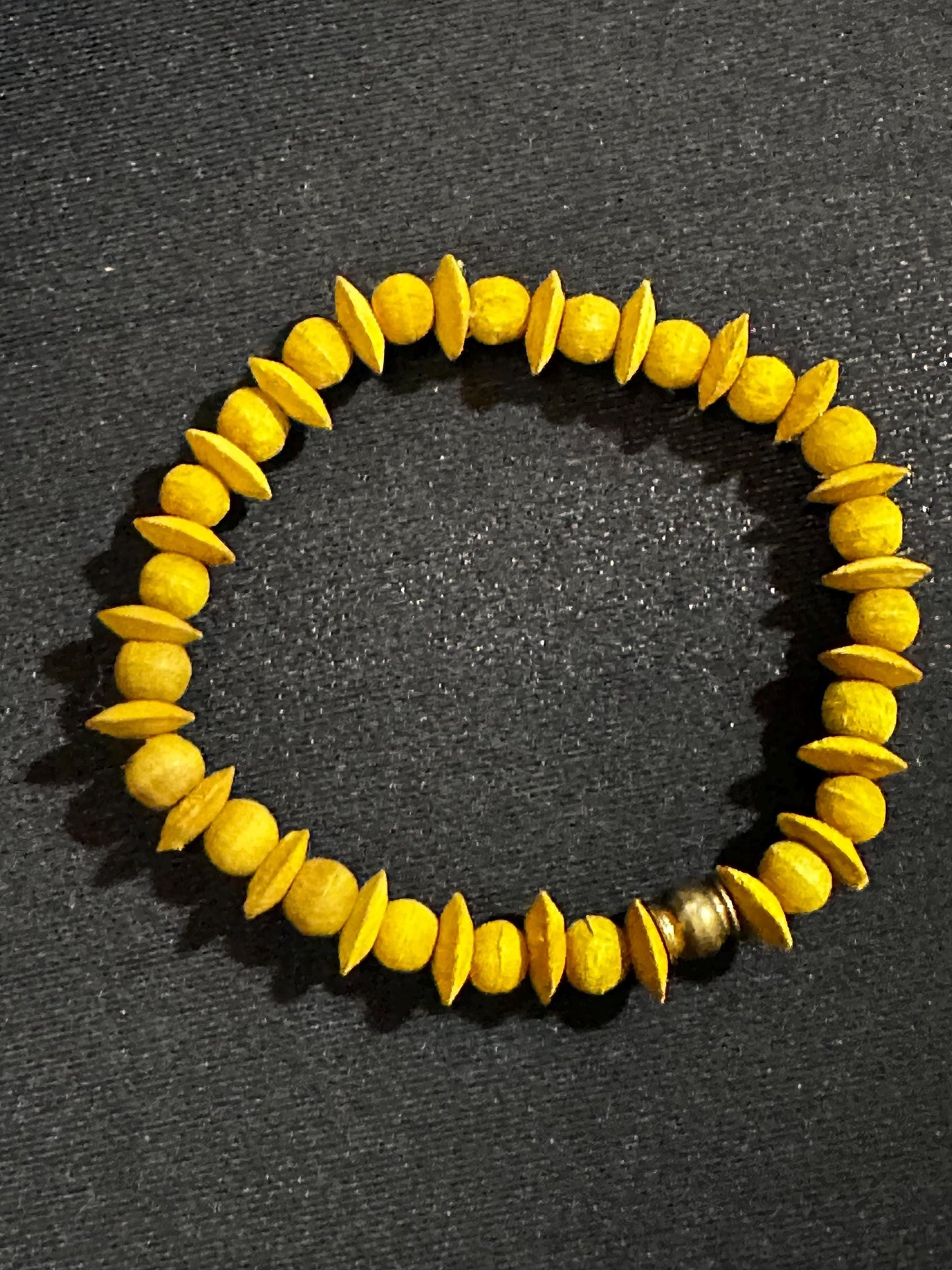 Purple and Gold Unisex Stackable Bracelets