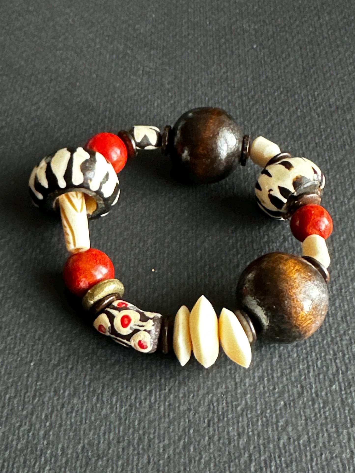 Bohomian Chic Stackable Statement One Of A Kind Bracelet | Handmade by Attrice