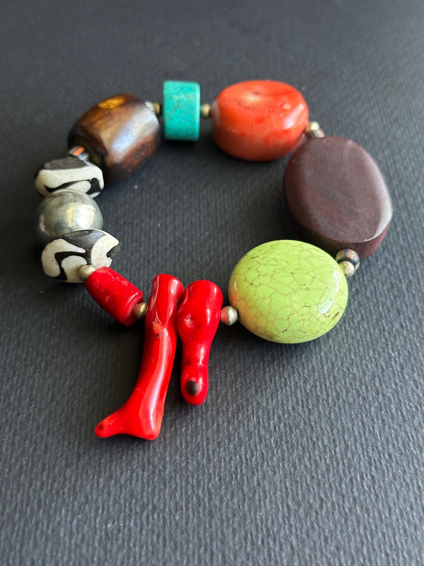 XL Bold and Sassy OOAK Statement Bracelet