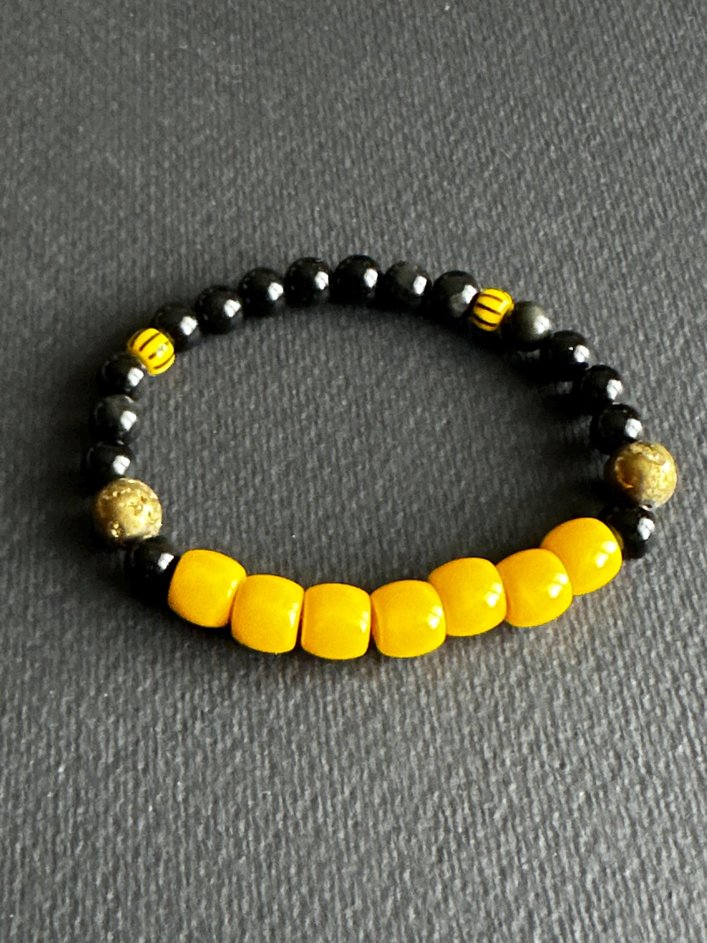 Boho Beaded Bracelet | African Inspired, Agate, Coral, Lava Stone