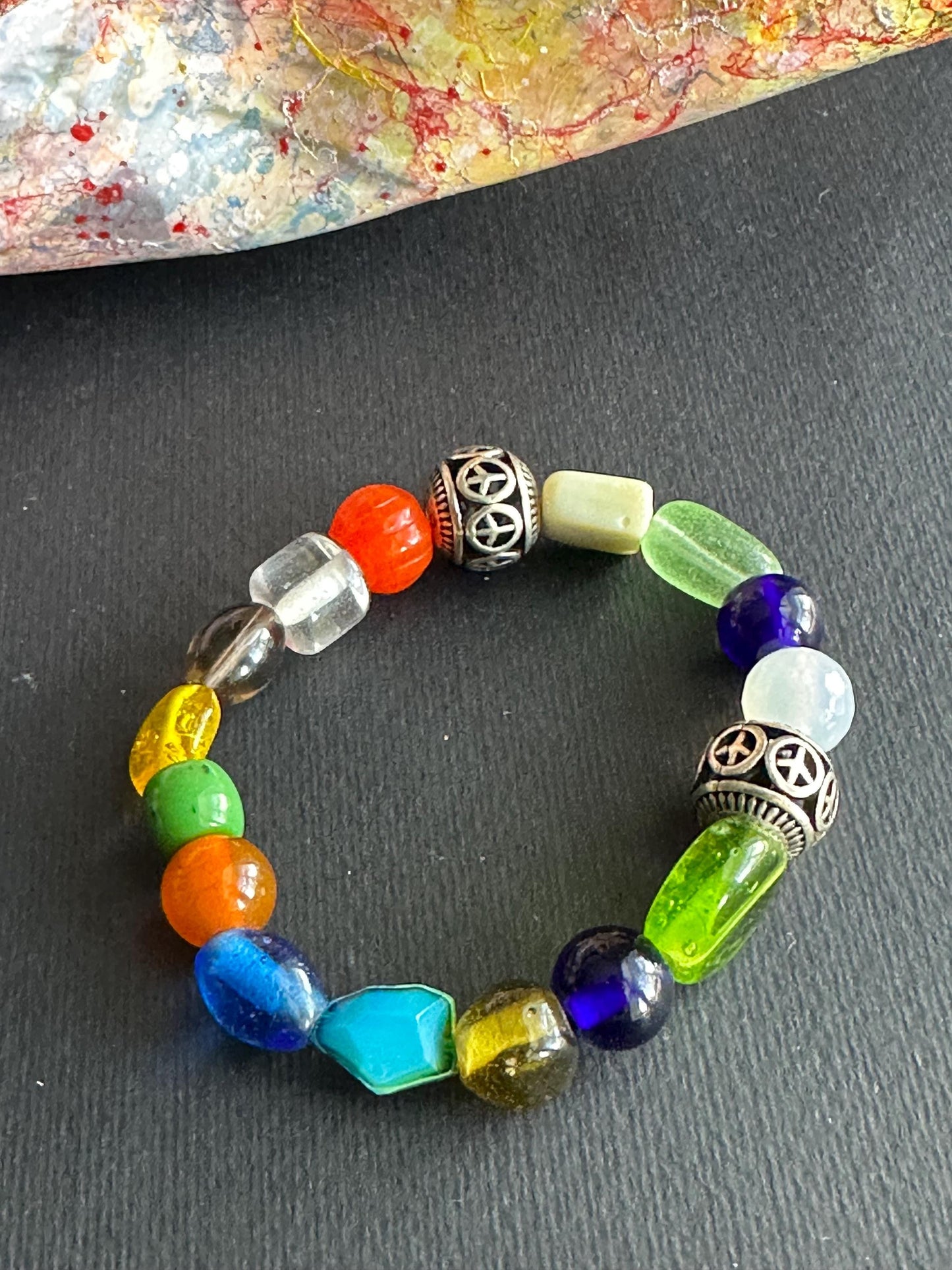 Pop of Color #2 Mixed Shapes and Colors Bracelet