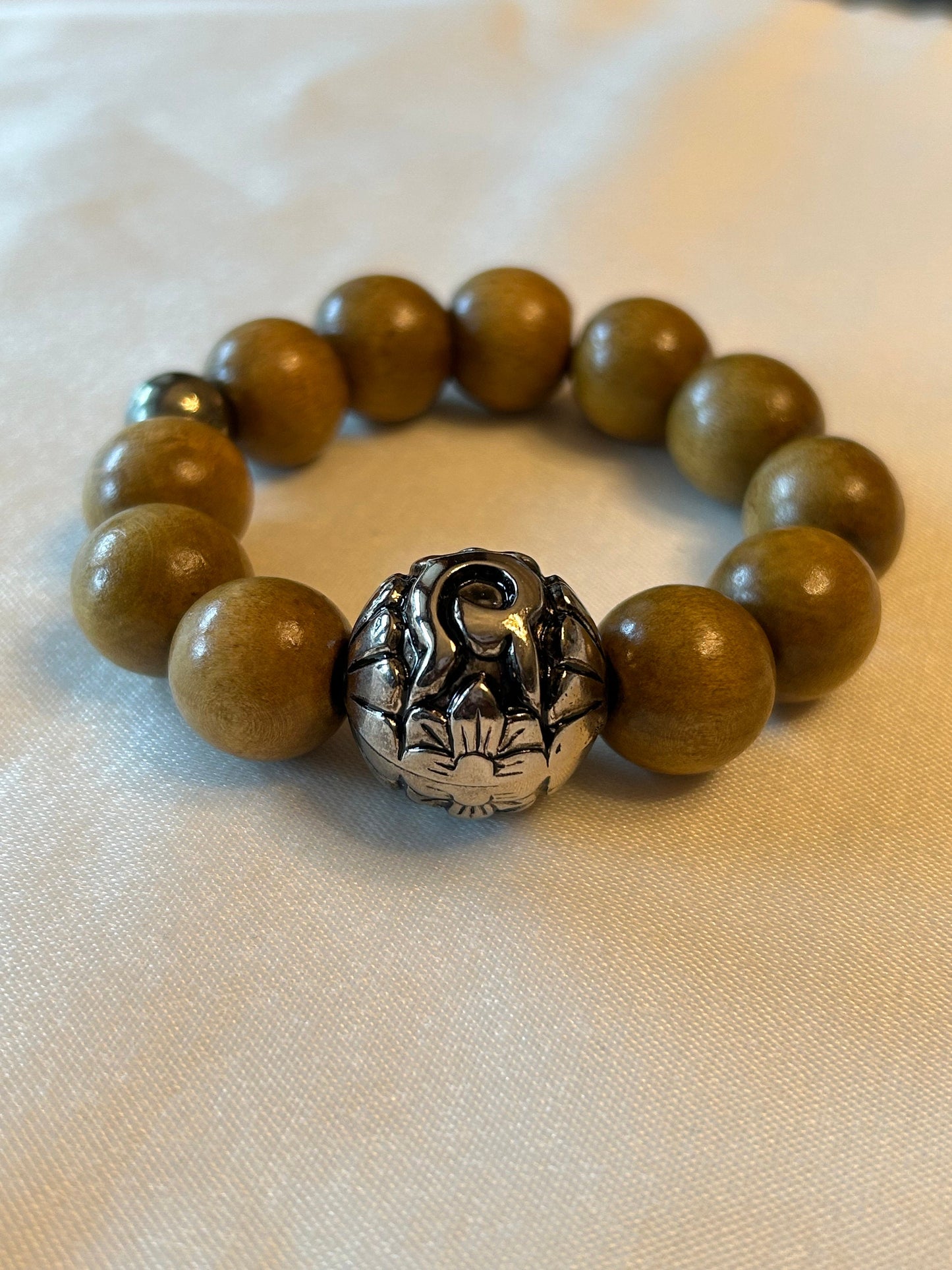 Large Wood Boho Eclectic Unisex Bracelet for Men and Women
