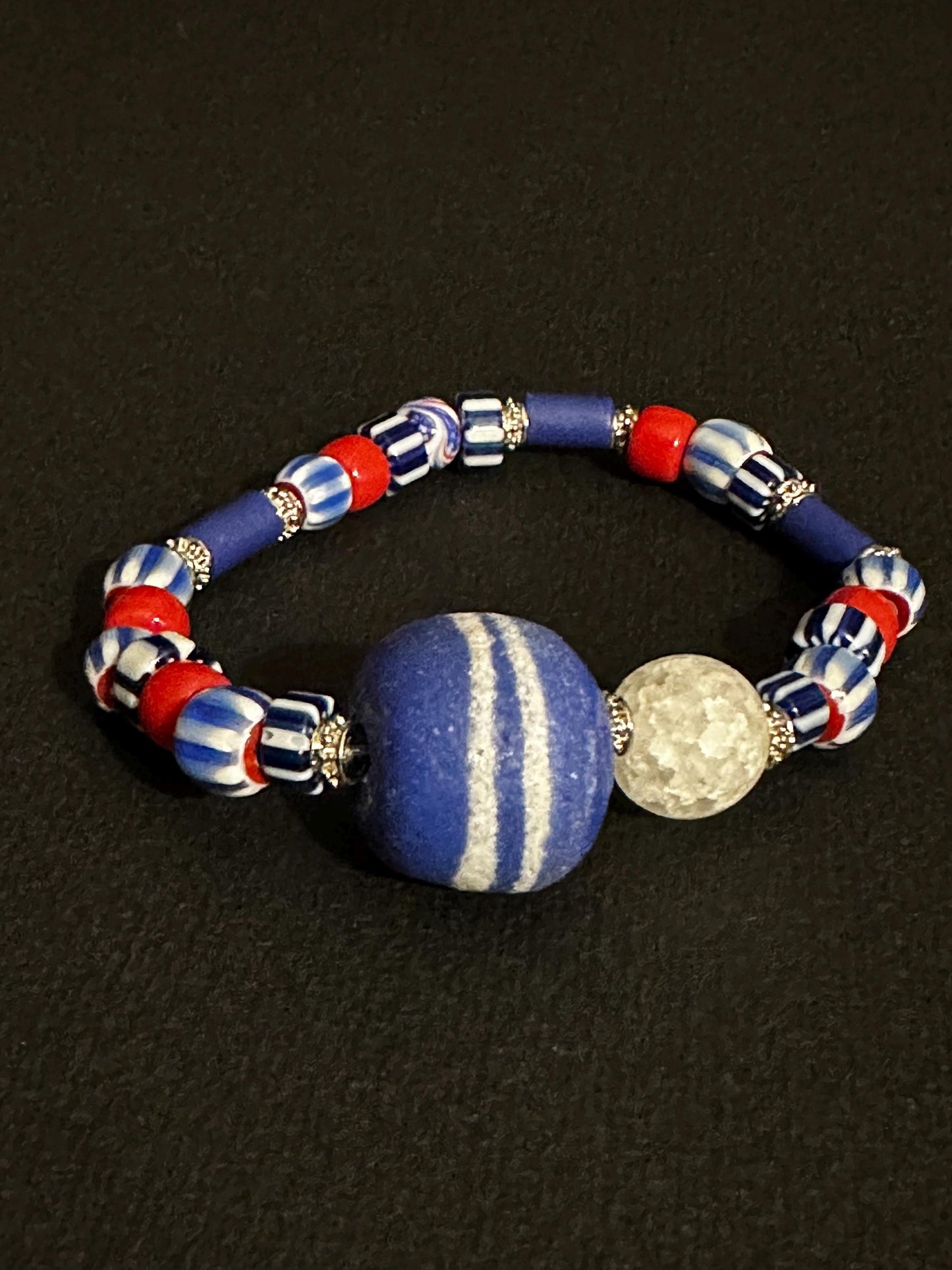 Fall Refresh Red White Blue HTX Inspired Stackable Bracelet