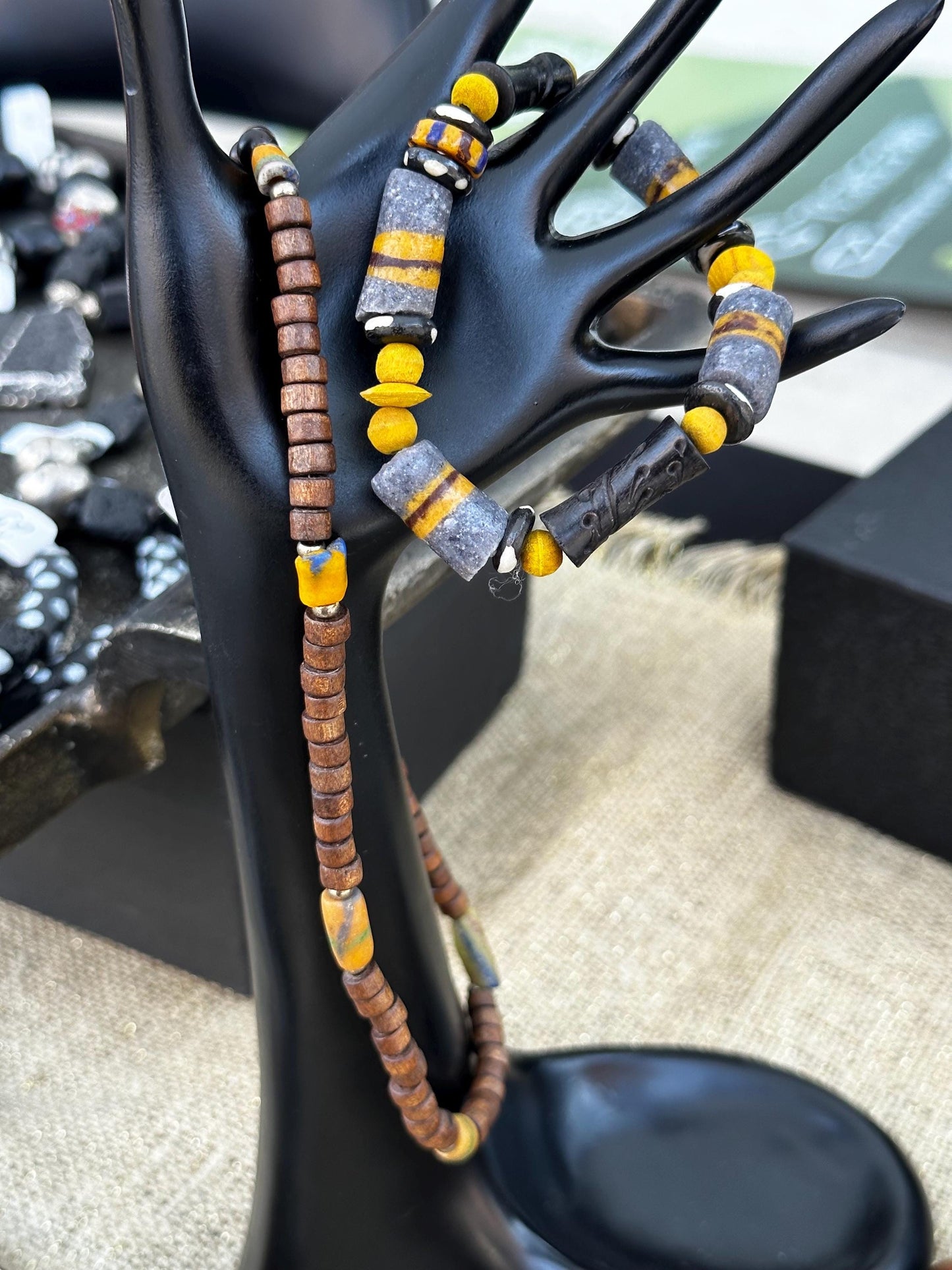Wood Beaded Necklace