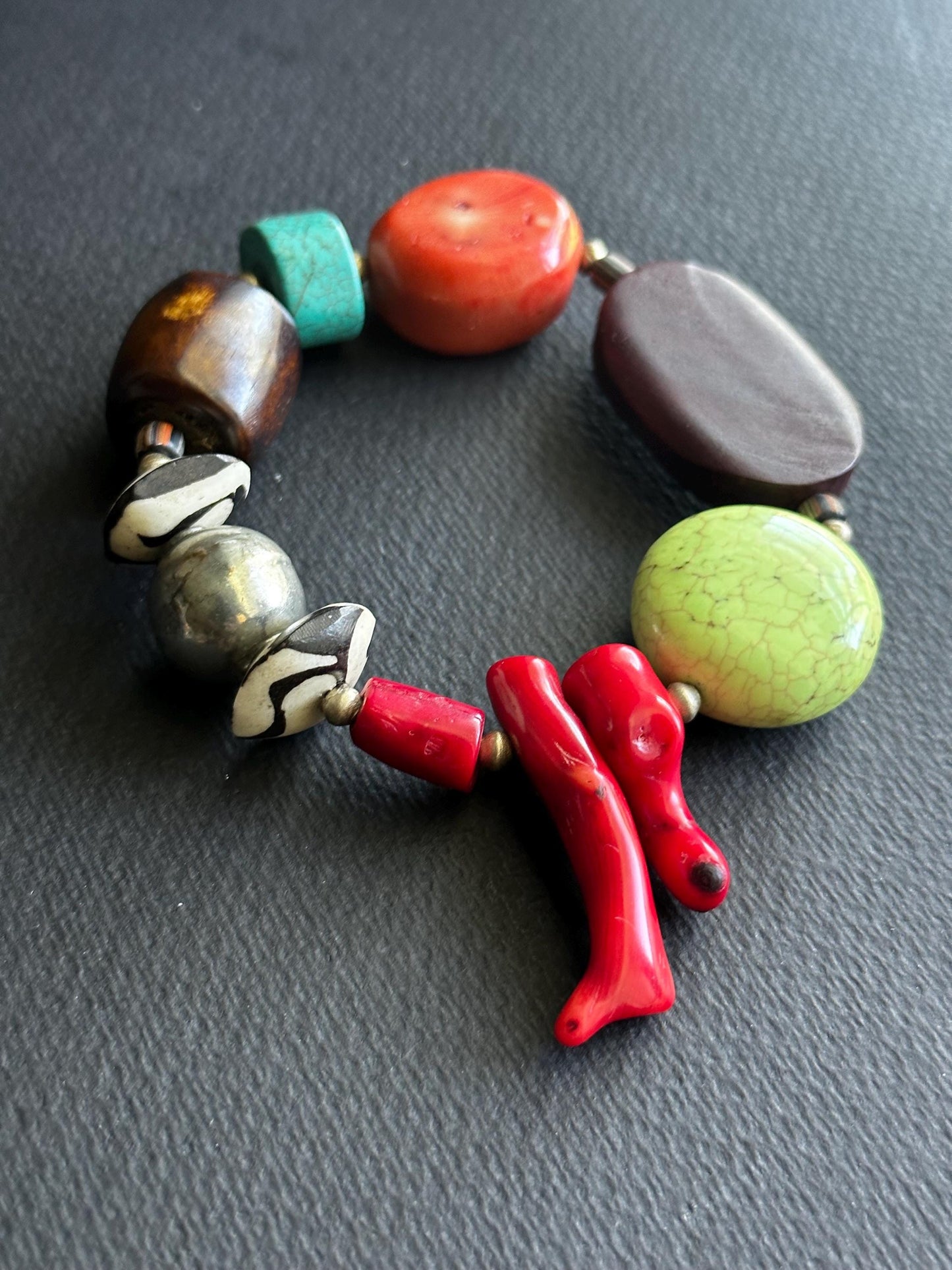 XL Bold and Sassy OOAK Statement Bracelet