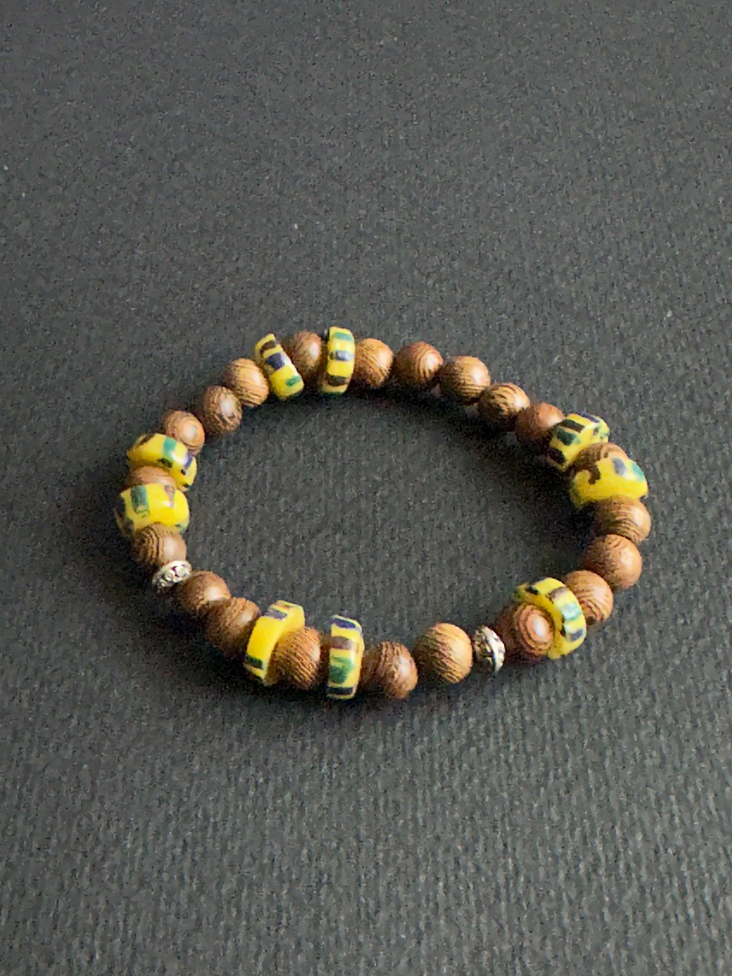 Yellow and Brown Fall Vibes Bracelet Stack