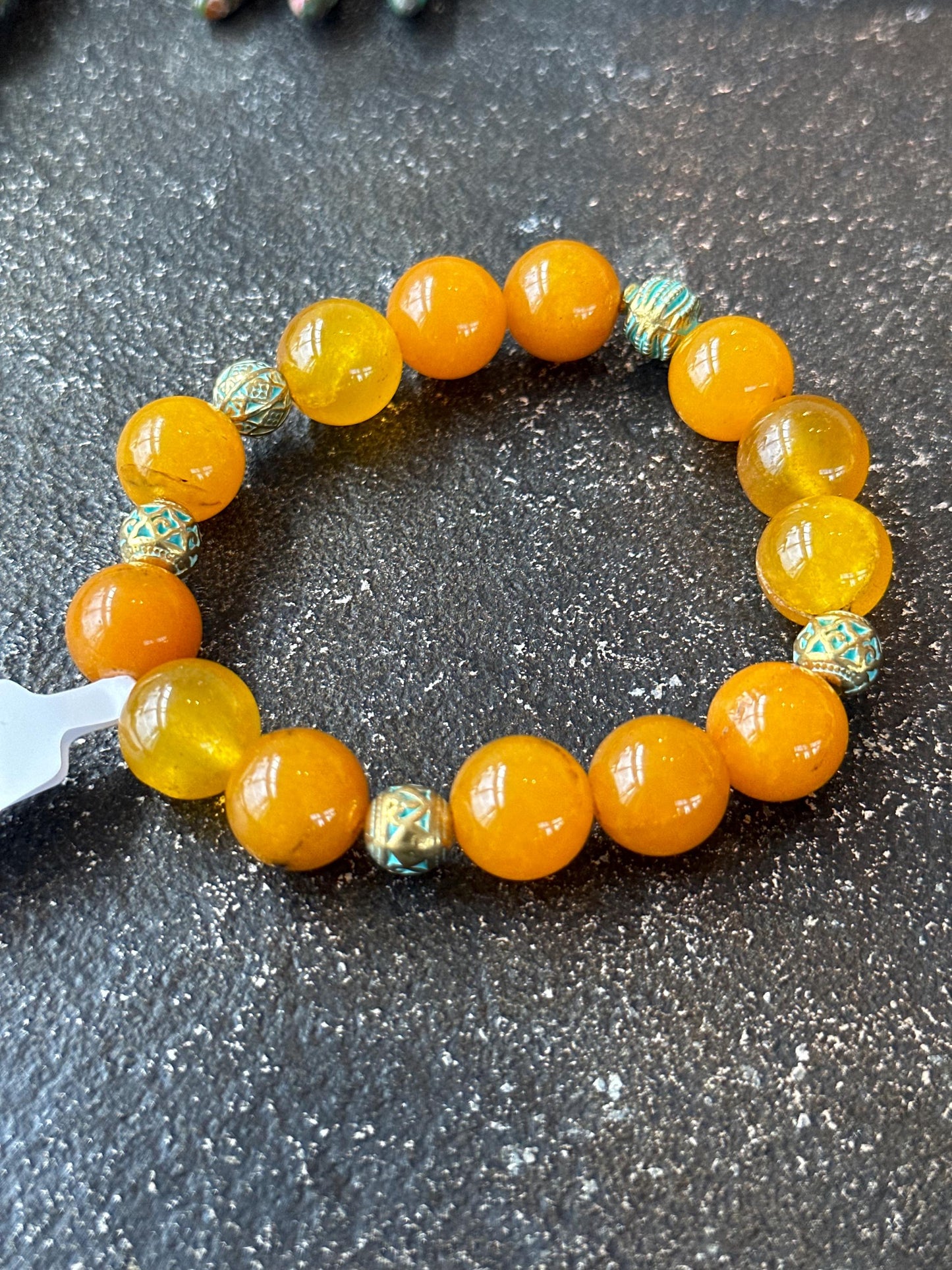 Orange Beaded Bracelets