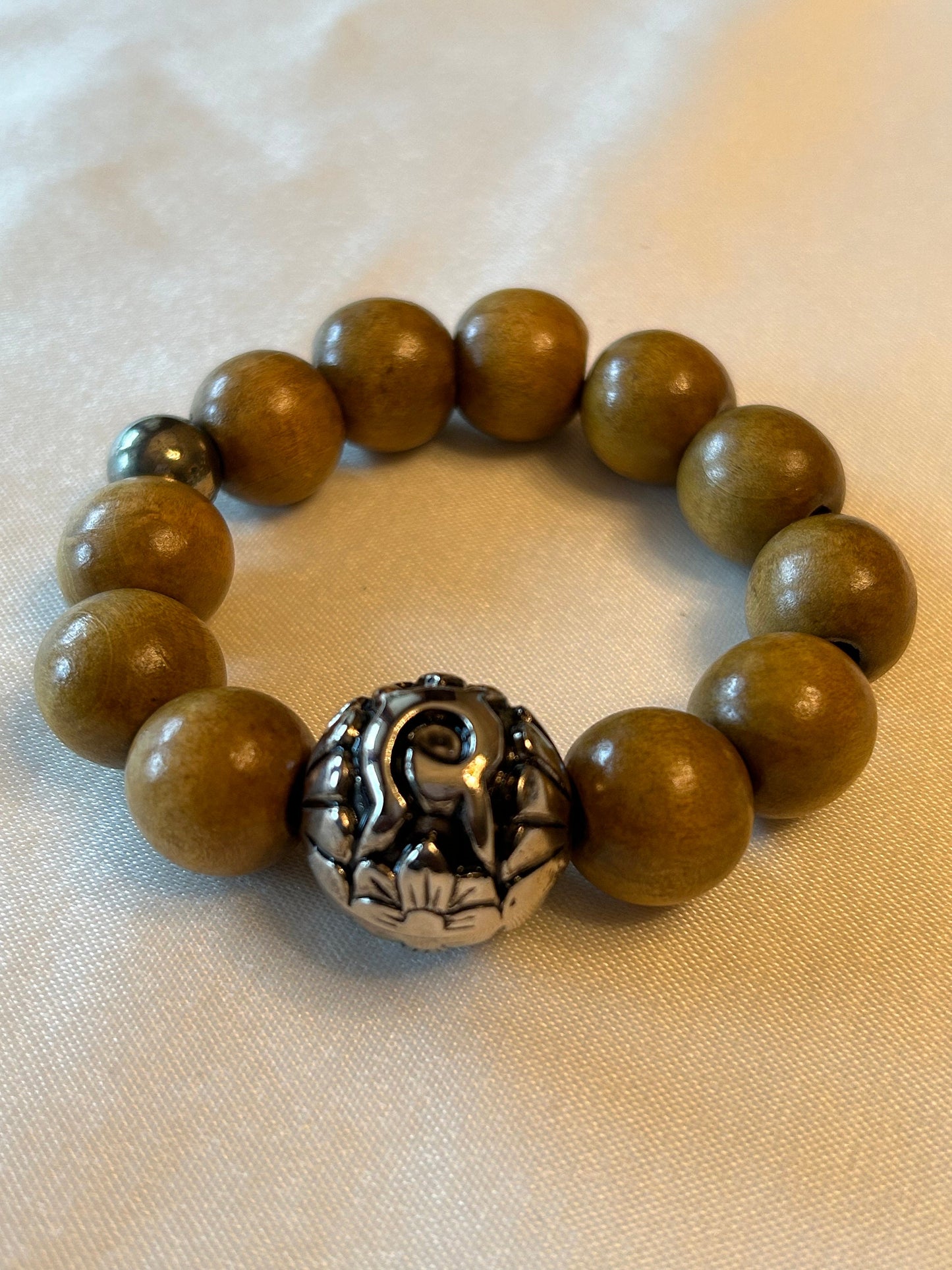 Large Wood Boho Eclectic Unisex Bracelet for Men and Women