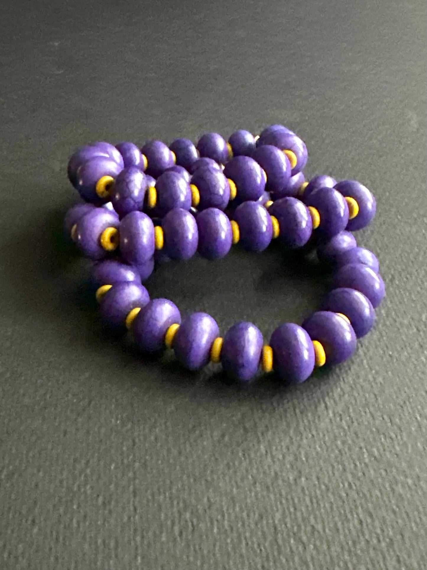 Purple and Gold Bracelet #3