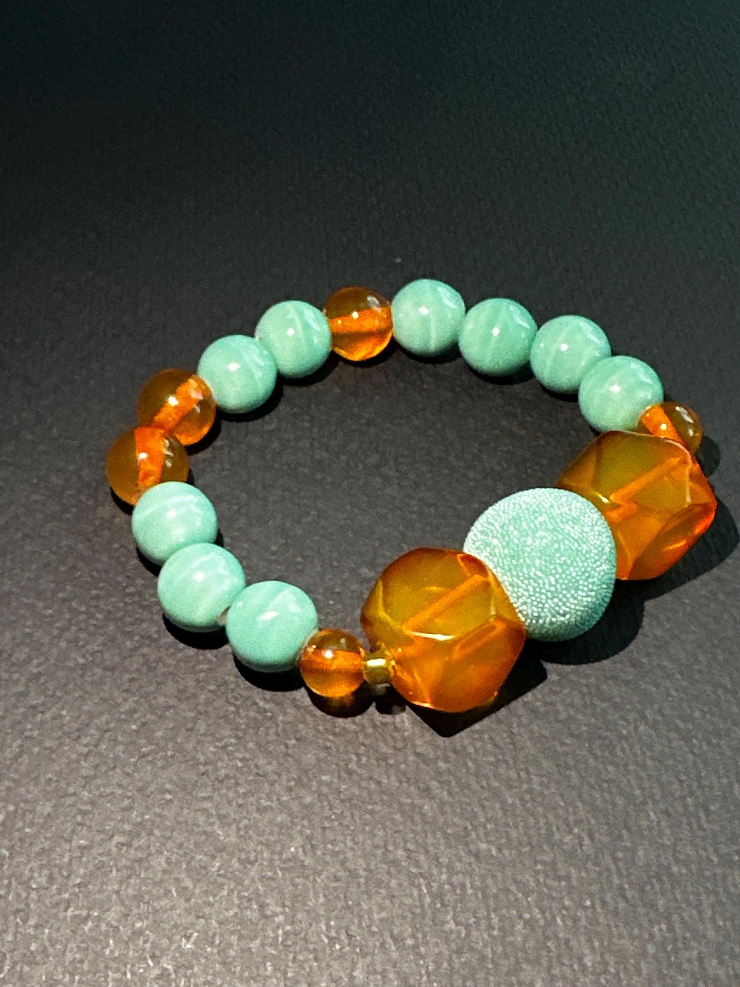 Peach Bellini Soft and Feminine OOAK Bracelet