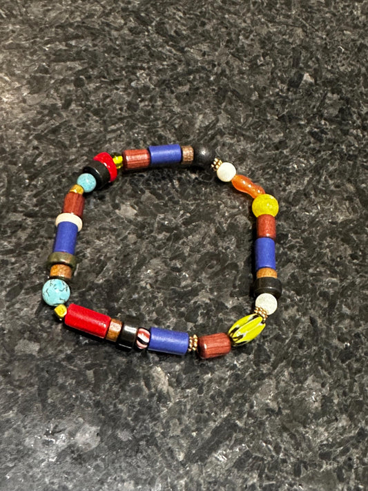 Multi Color – Handmade Stretch Bracelet – 7.5 Inches – Trecie’s Shoppe