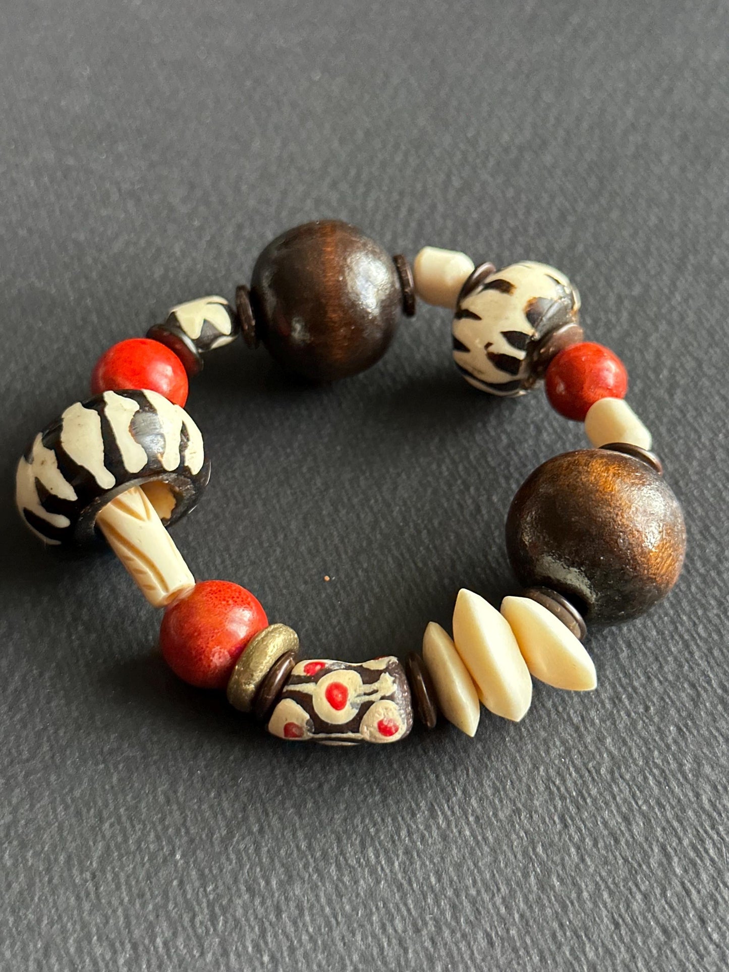 Bohomian Chic Stackable Statement One Of A Kind Bracelet | Handmade by Attrice