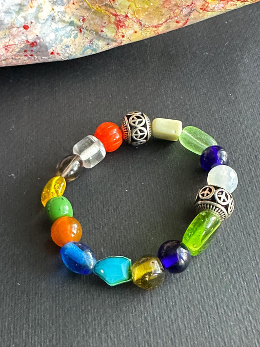 Pop of Color #2 Mixed Shapes and Colors Bracelet