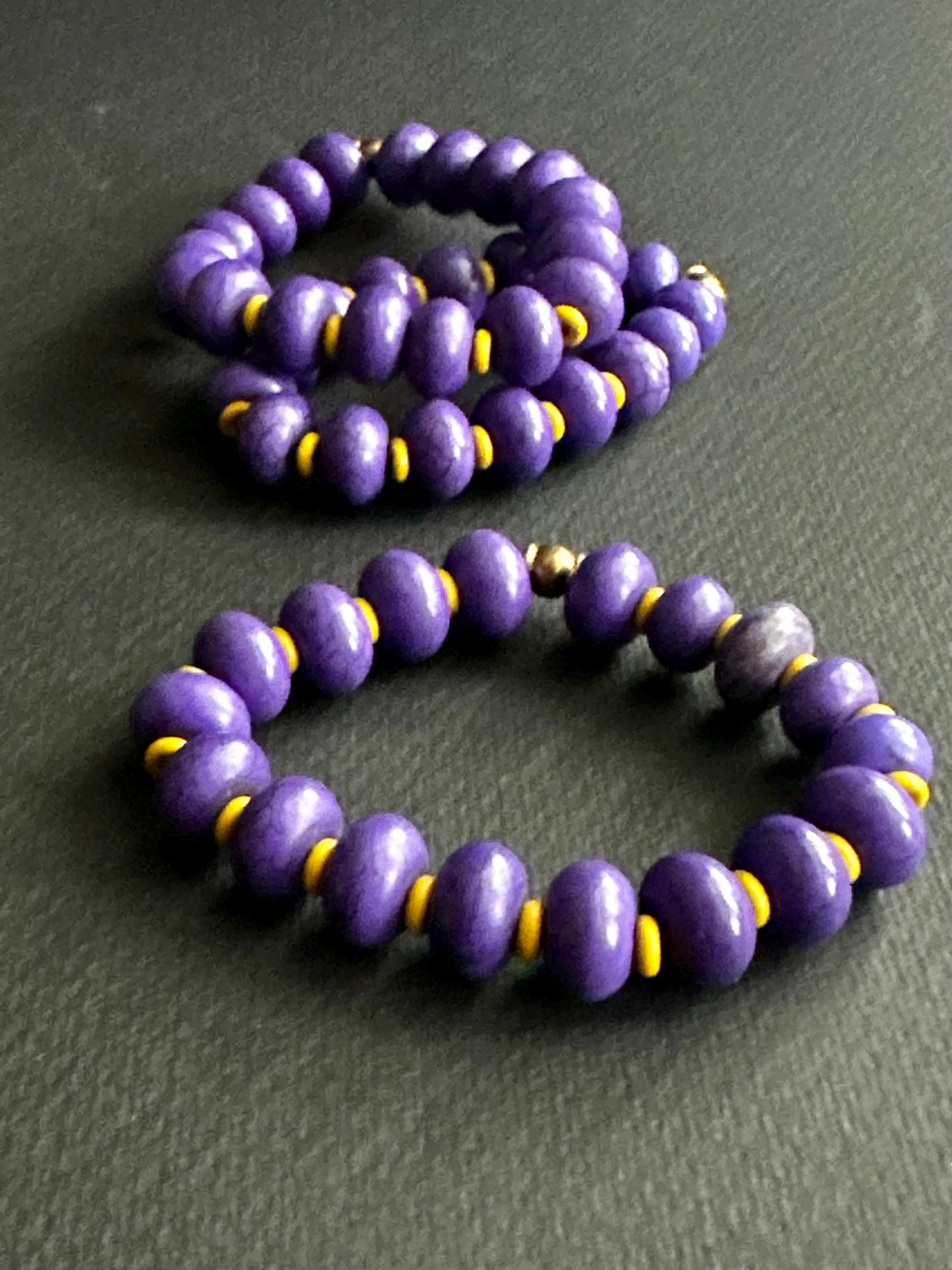 Purple and Gold Bracelet #3