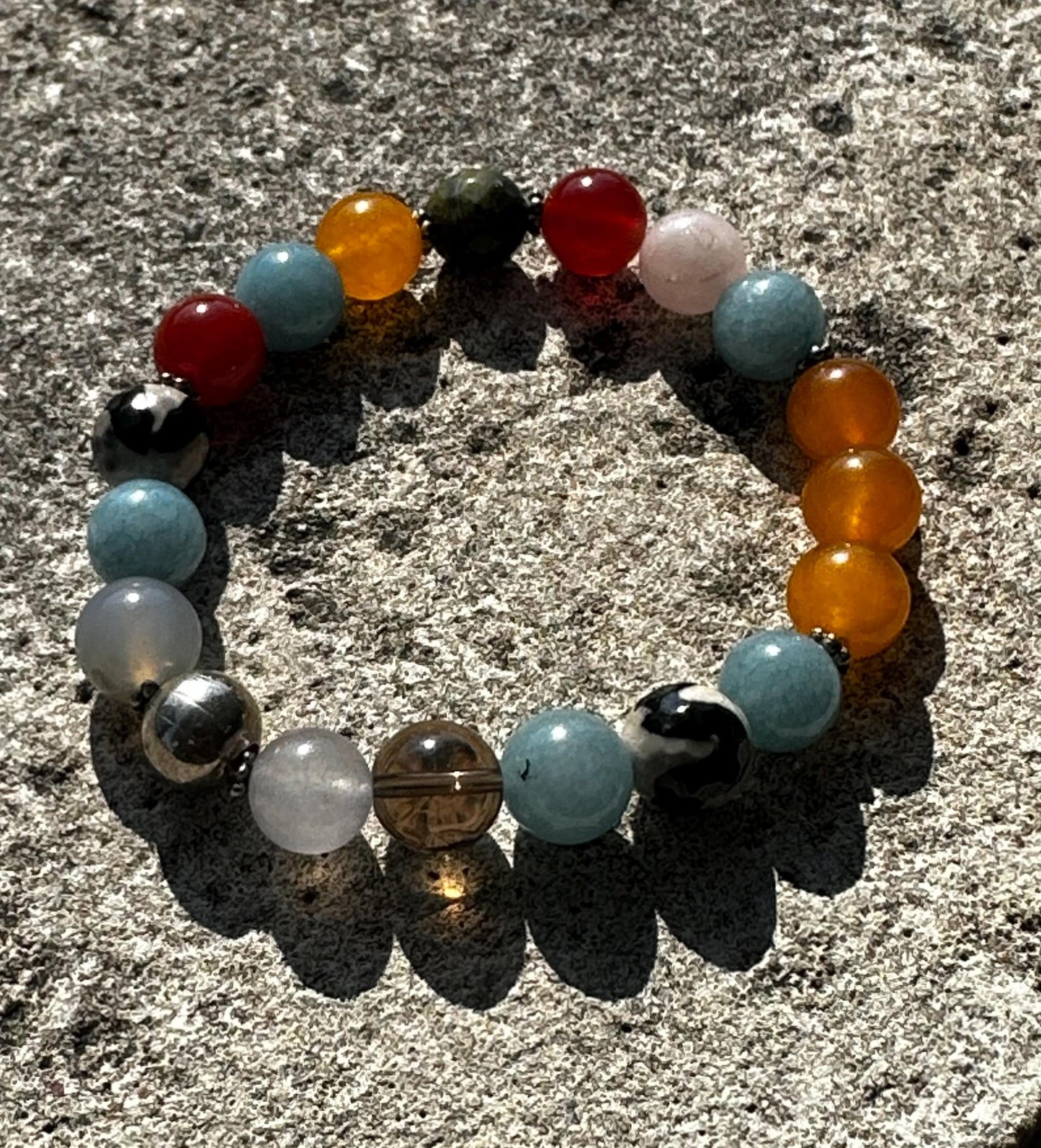 Stackable Multi Color Gemstone Bracelet