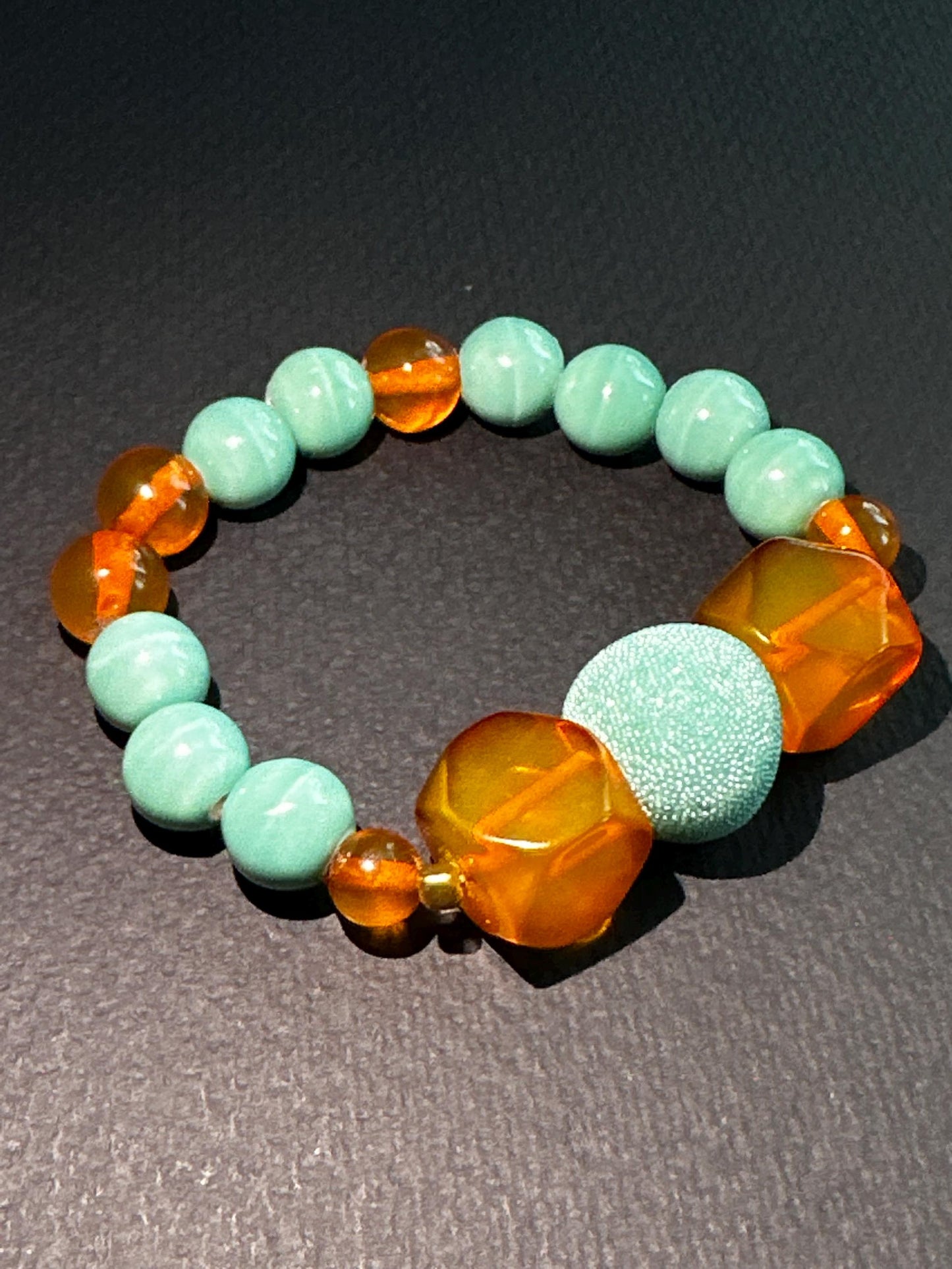 Peach Bellini Soft and Feminine OOAK Bracelet