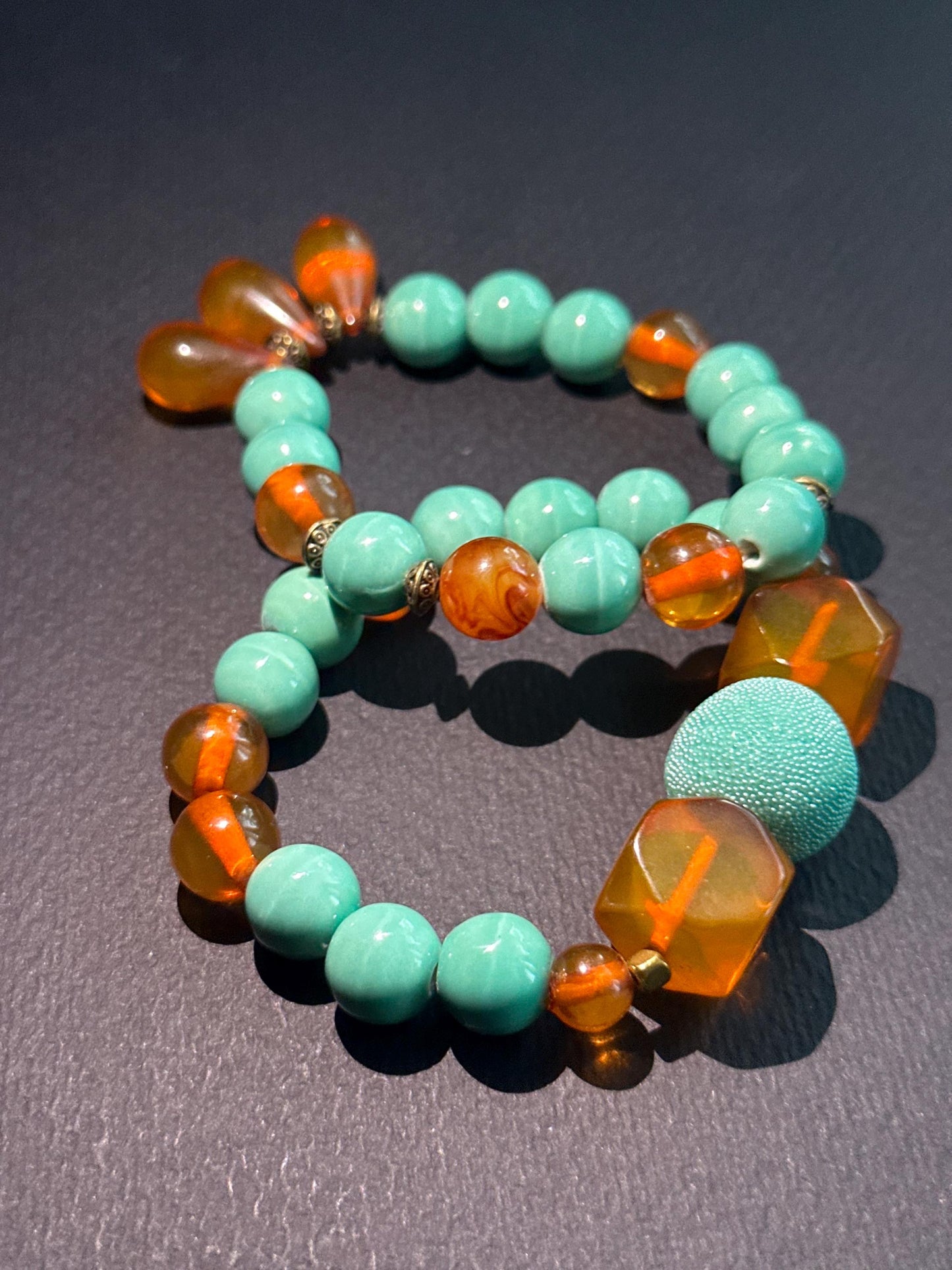 Peach Bellini Soft and Feminine OOAK Bracelet