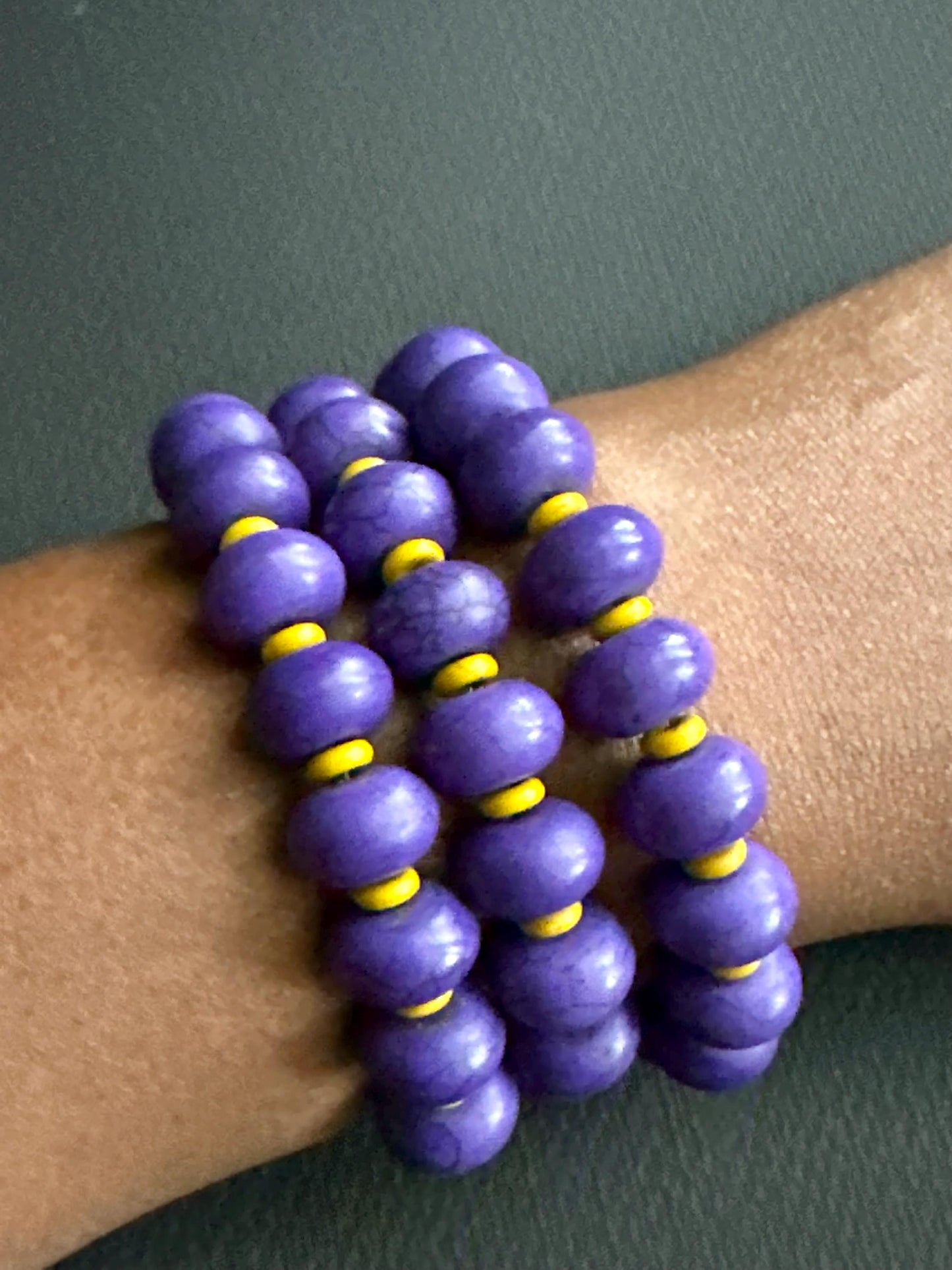 Purple and Gold Bracelet #3