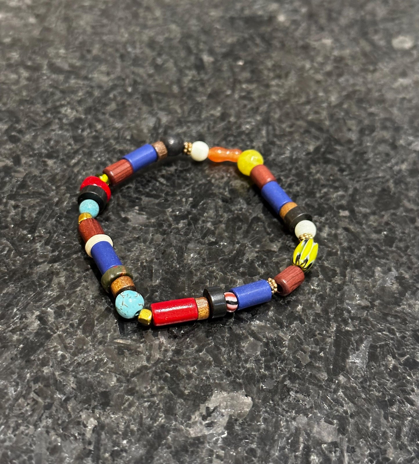 Multi Color – Handmade Stretch Bracelet – 7.5 Inches – Trecie’s Shoppe
