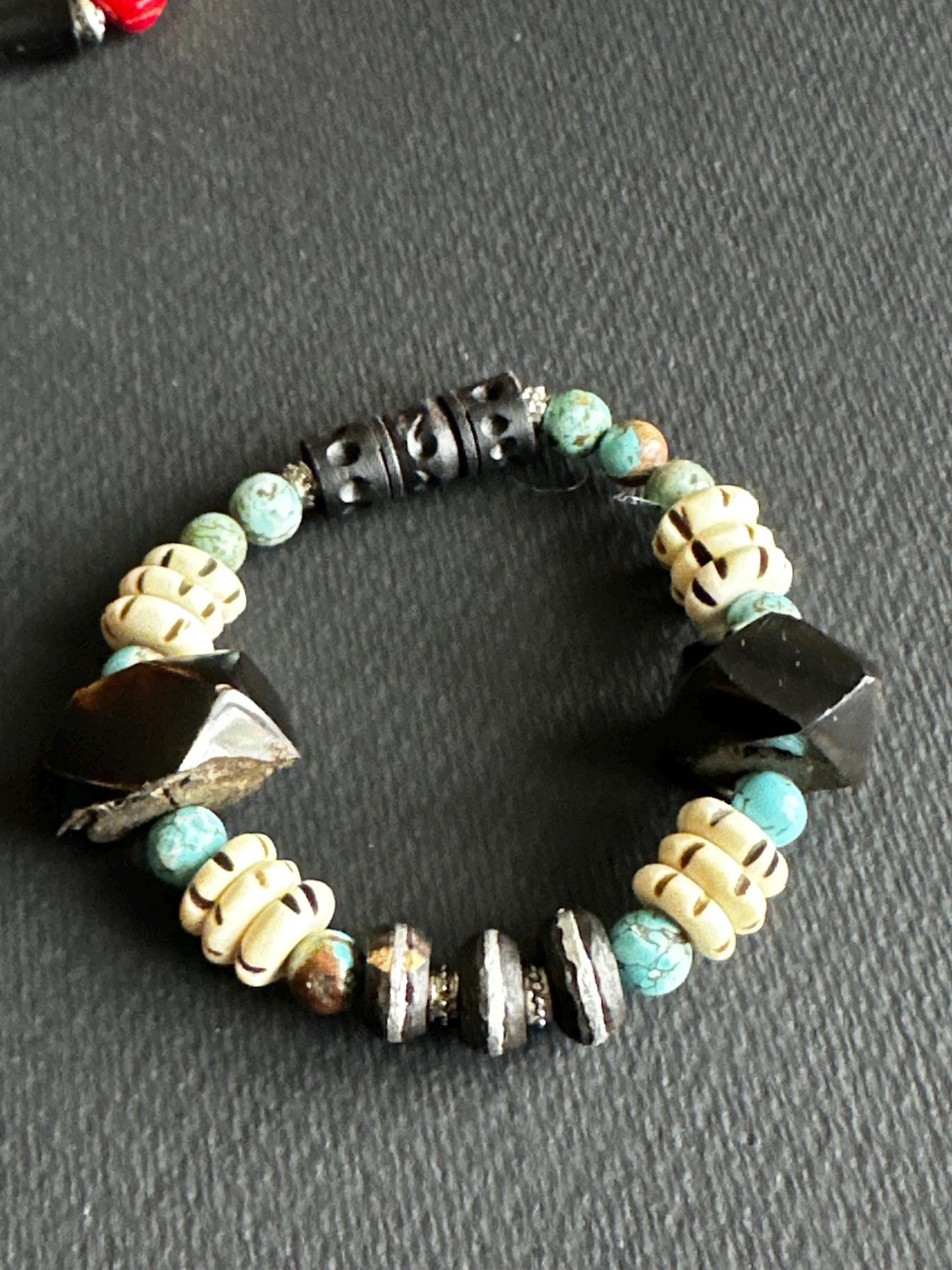 Bohomian Chic Stackable Statement One Of A Kind Bracelet | Handmade by Attrice
