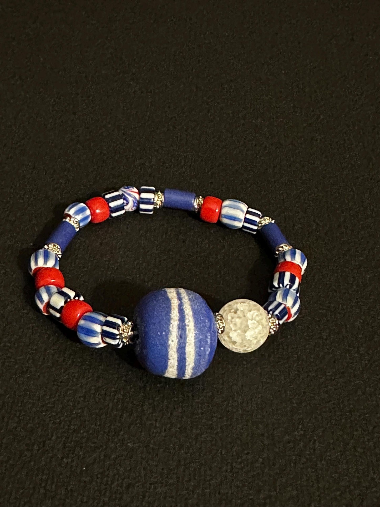 Fall Refresh Red White Blue HTX Inspired Stackable Bracelet