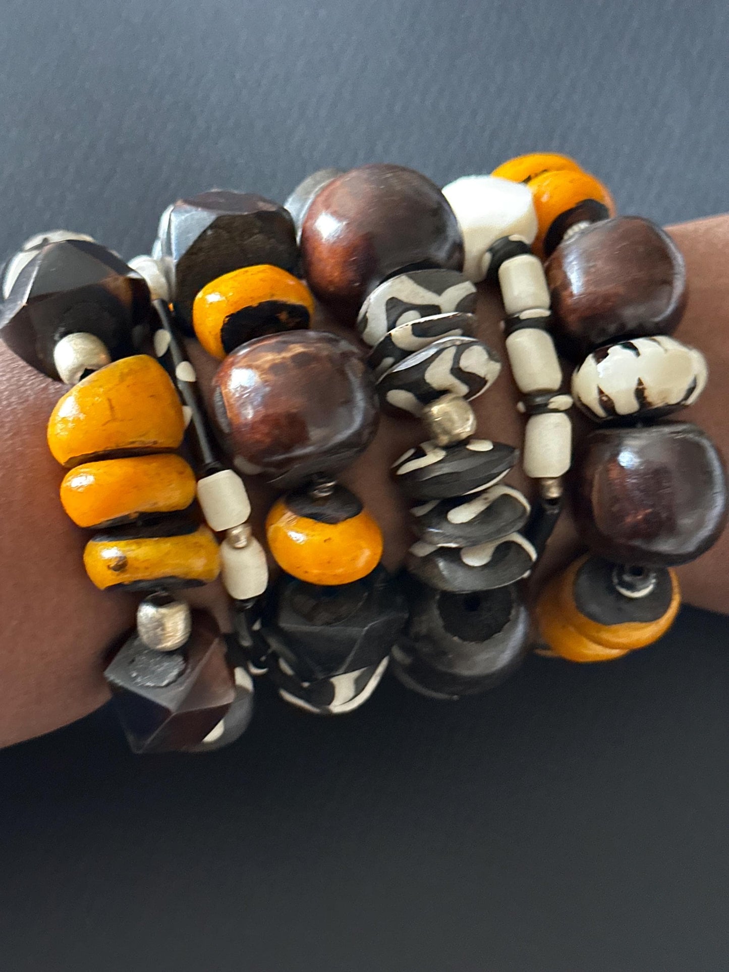 Chunky Bold Origins Bracelet | Handmade Statement Jewelry | Trecie’s Shoppe