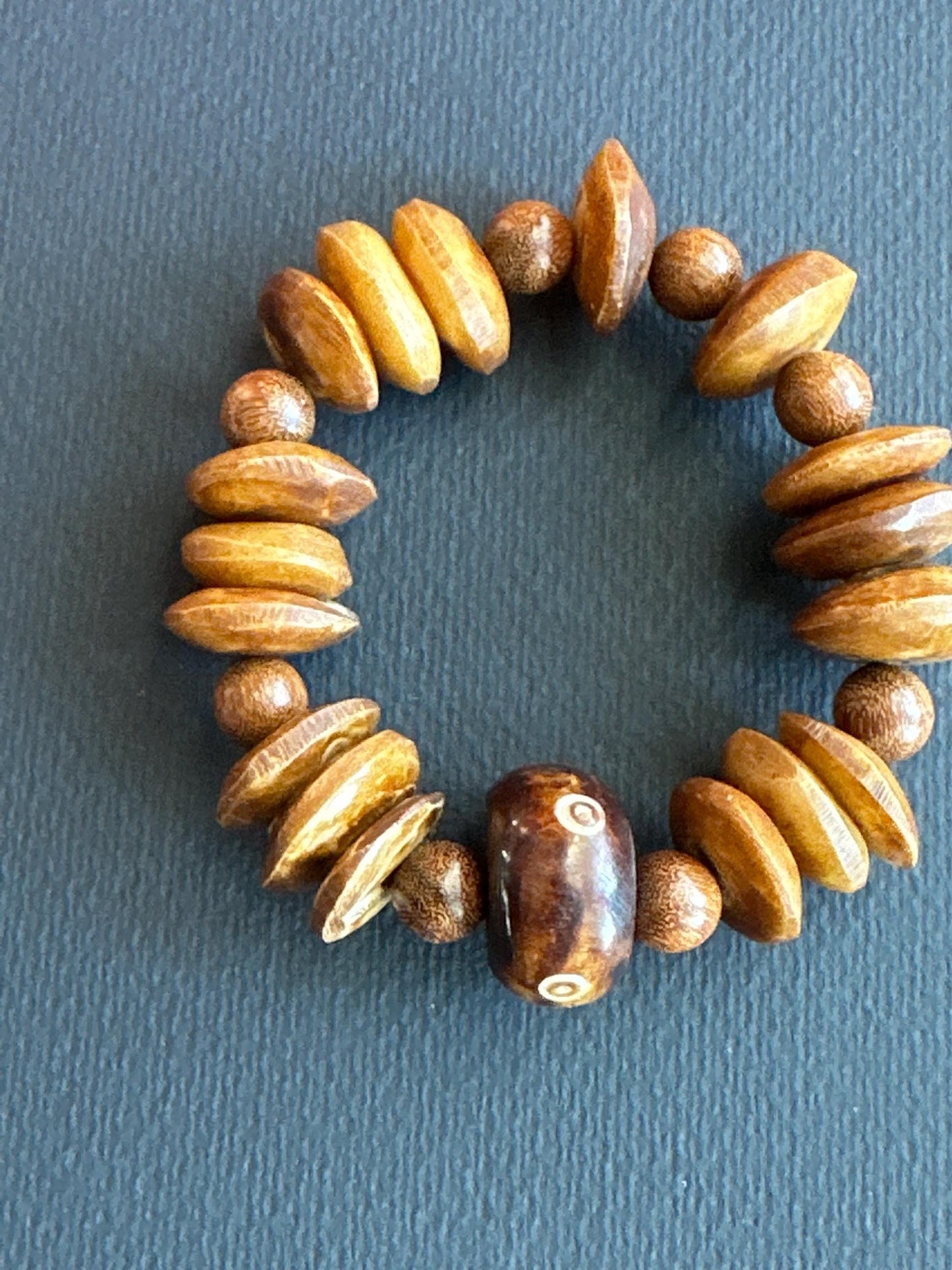 Tribal Chic | Kenyan Saucer Bone Beads in Tan | Handmade by Attrice