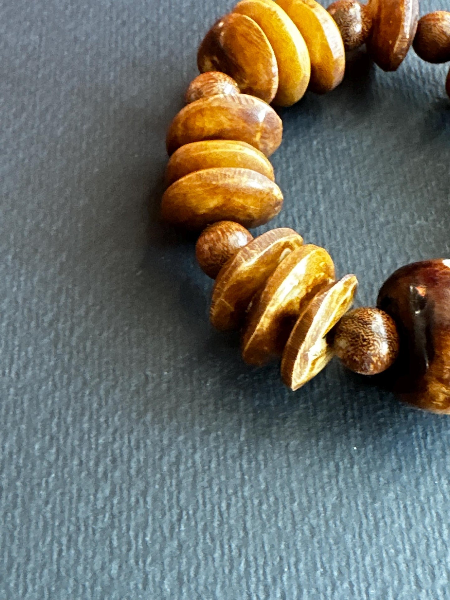 Tribal Chic | Kenyan Saucer Bone Beads in Tan | Handmade by Attrice