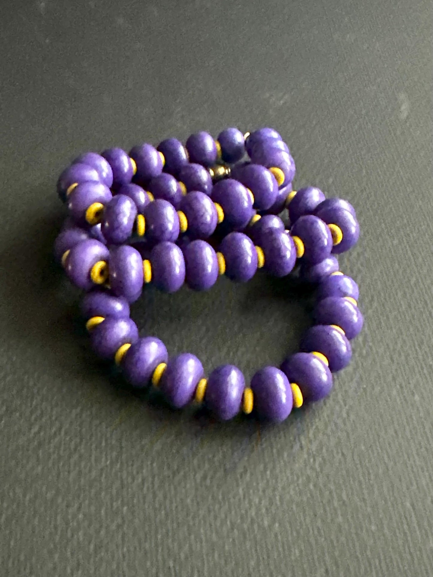 Purple and Gold Bracelet #3