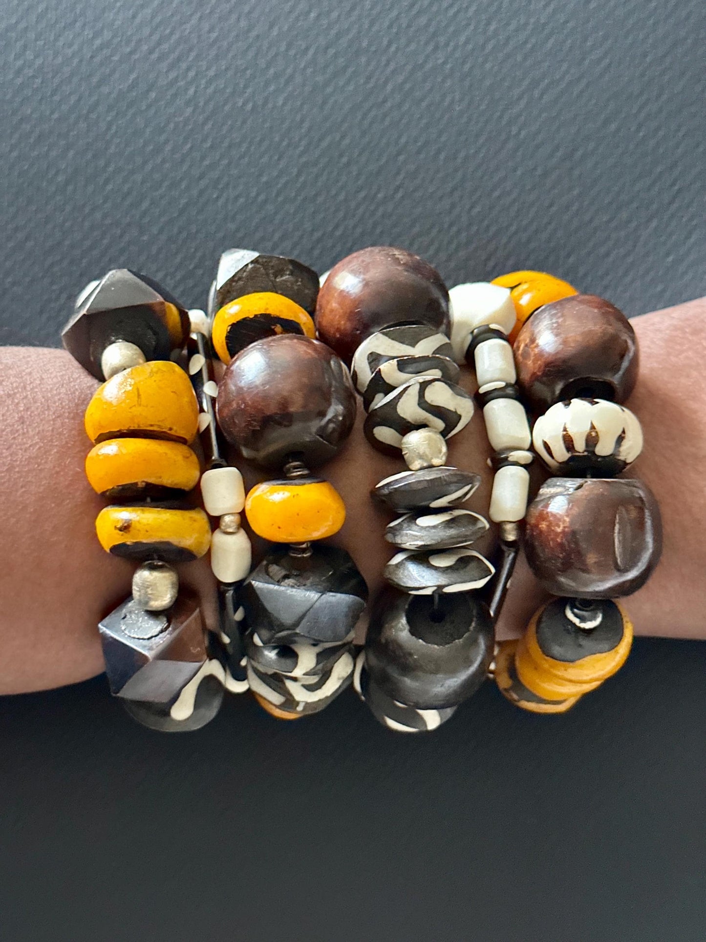Chunky Bold Origins Bracelet | Handmade Statement Jewelry | Trecie’s Shoppe