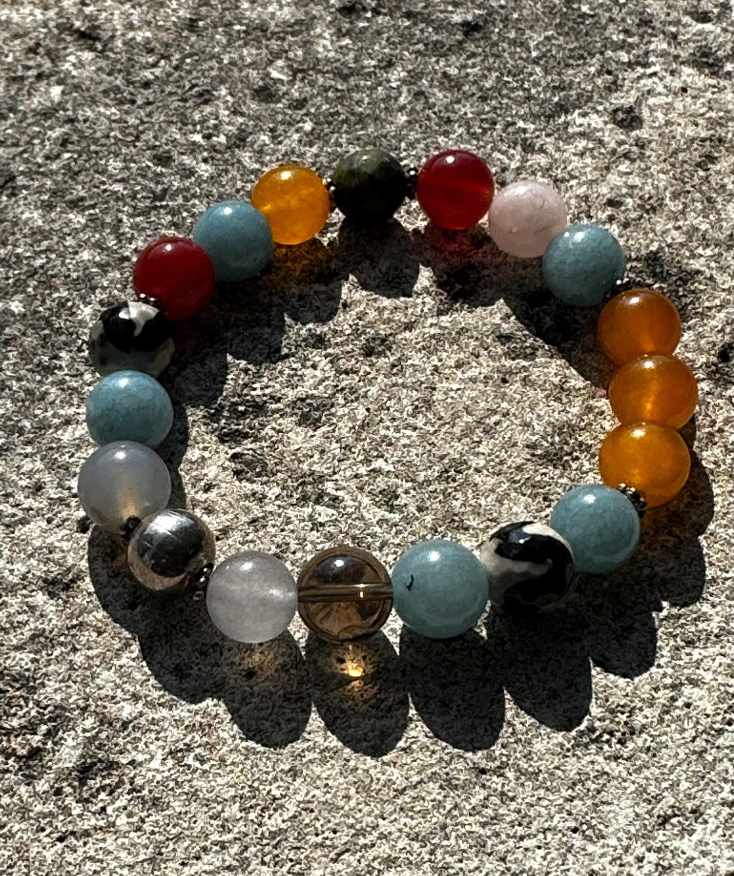 Stackable Multi Color Gemstone Bracelet