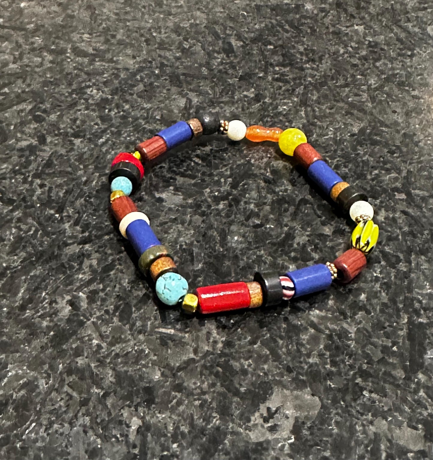 Multi Color – Handmade Stretch Bracelet – 7.5 Inches – Trecie’s Shoppe