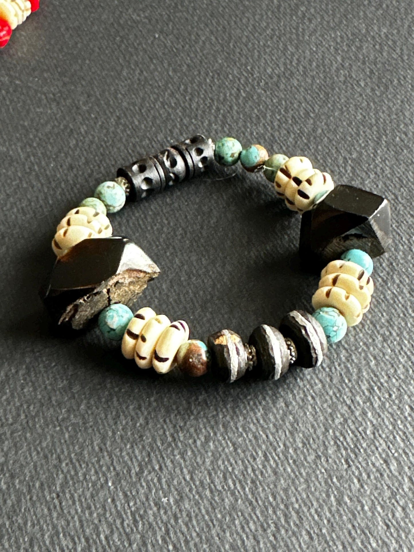 Bohomian Chic Stackable Statement One Of A Kind Bracelet | Handmade by Attrice