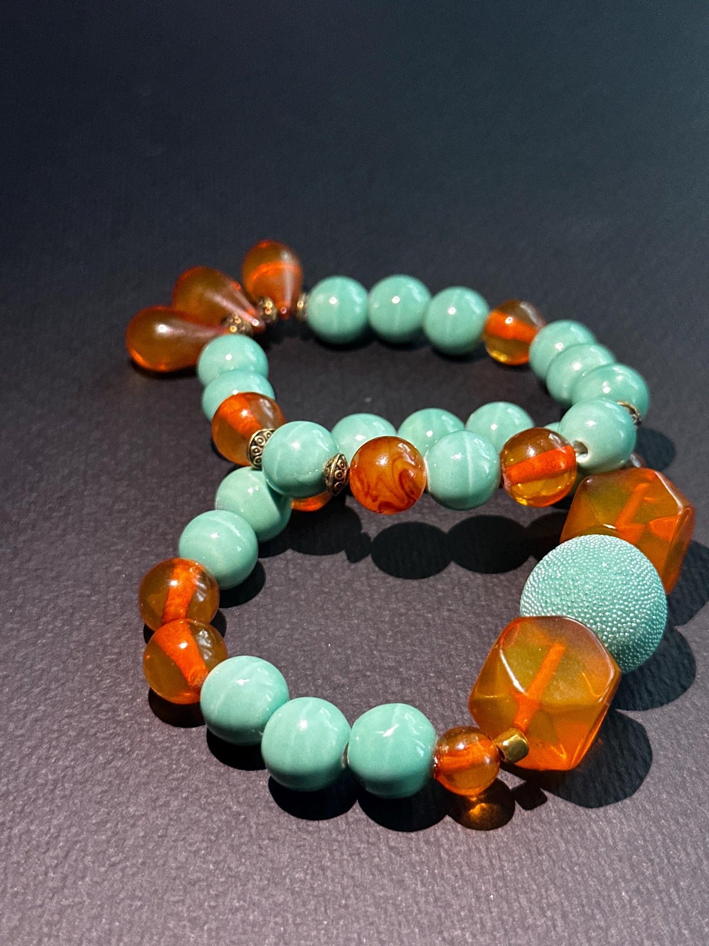 Peach Bellini Soft and Feminine OOAK Bracelet