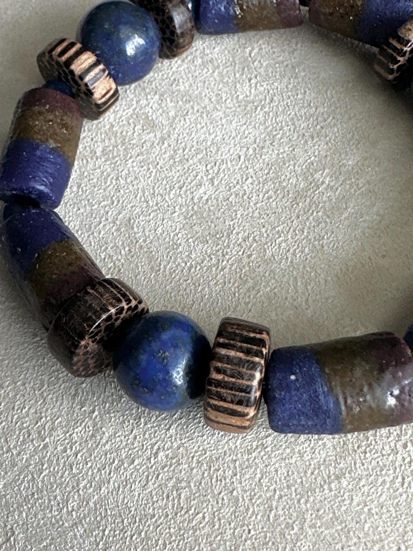 Krobo Glass Beaded - Handmade by Attrice- OOAK
