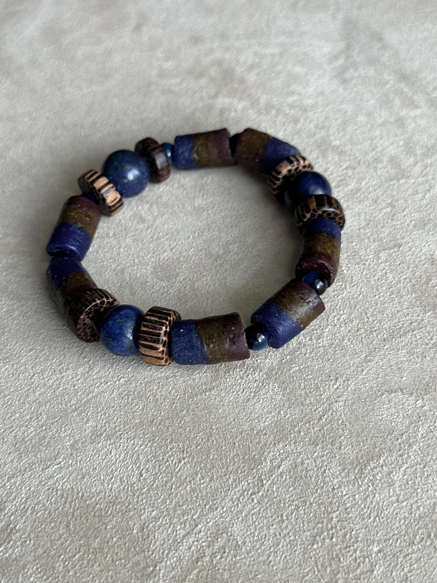 Krobo Glass Beaded - Handmade by Attrice- OOAK