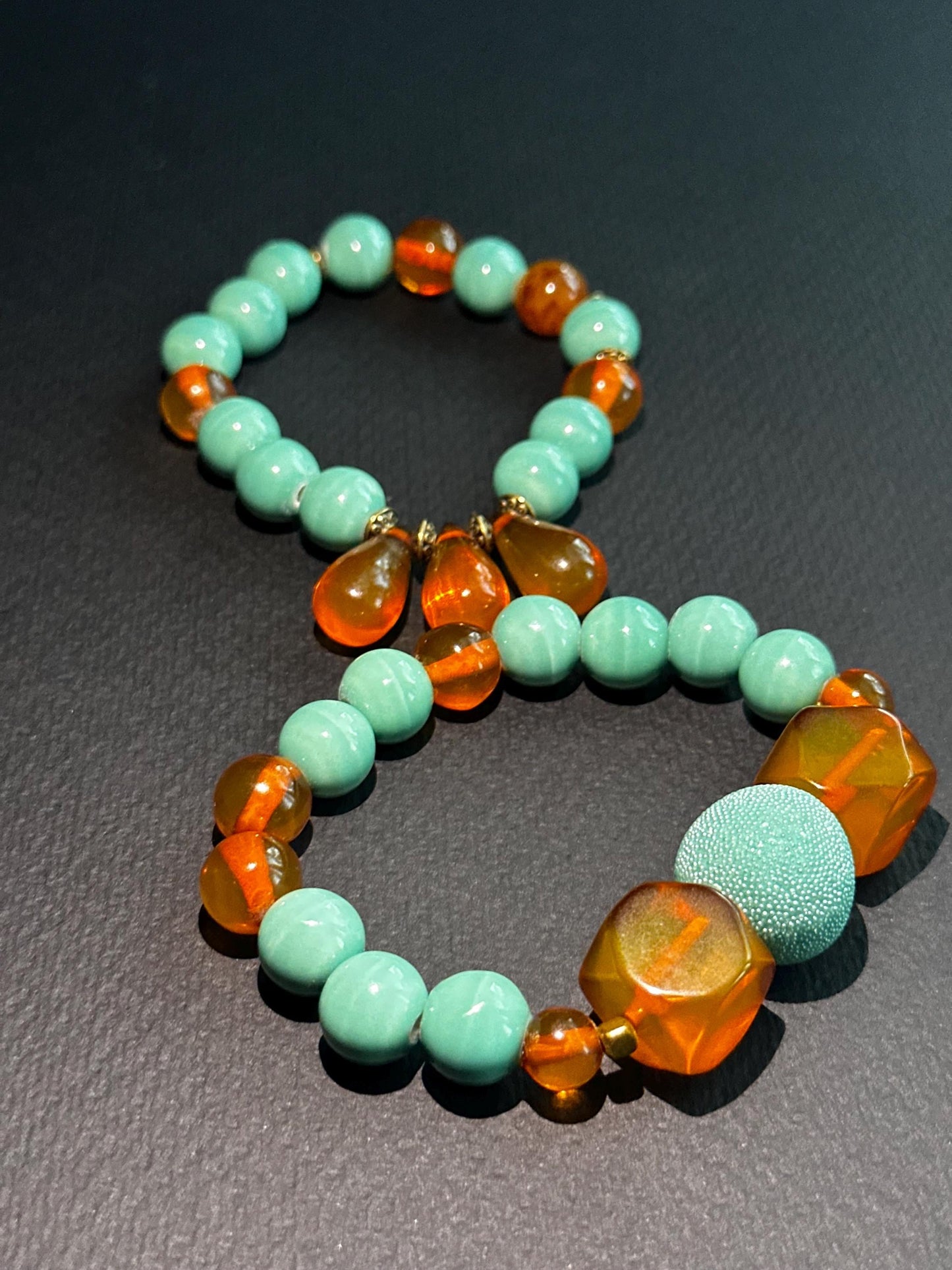 Peach Bellini Soft and Feminine OOAK Bracelet
