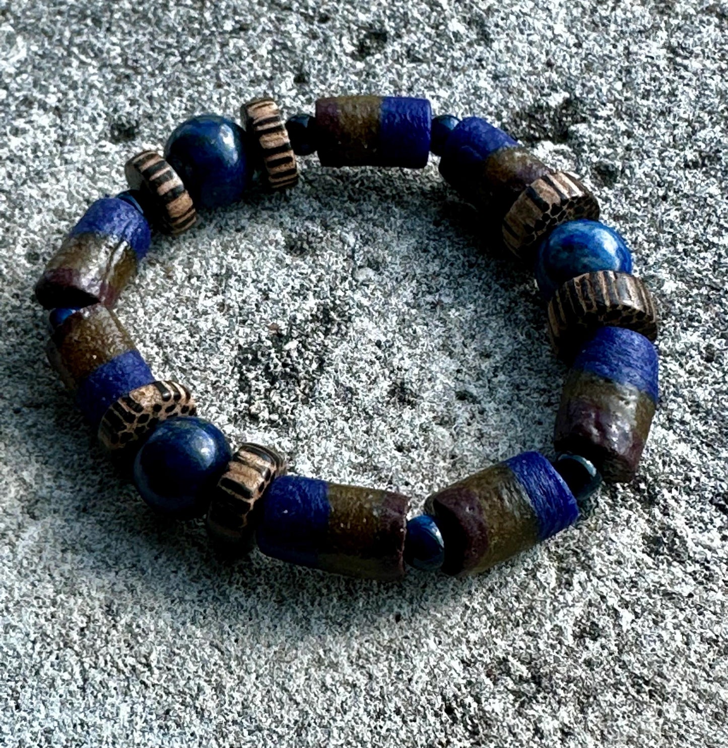 Krobo Glass Beaded - Handmade by Attrice- OOAK