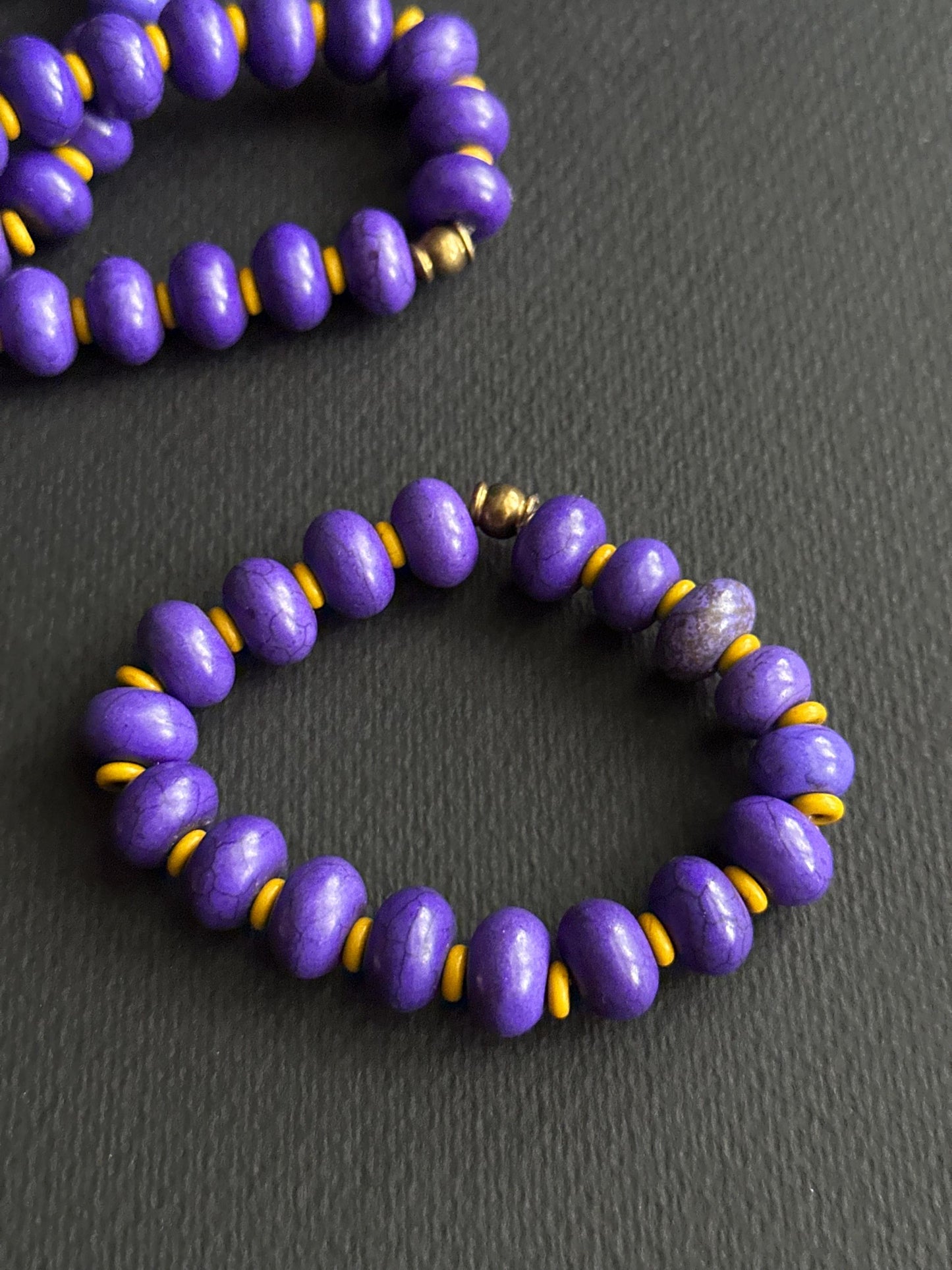 Purple and Gold Bracelet #3