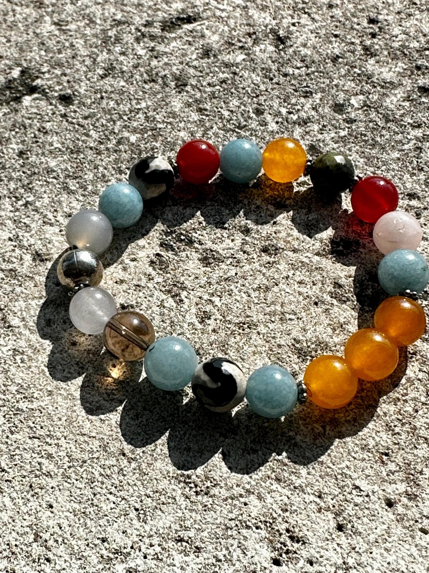 Stackable Multi Color Gemstone Bracelet
