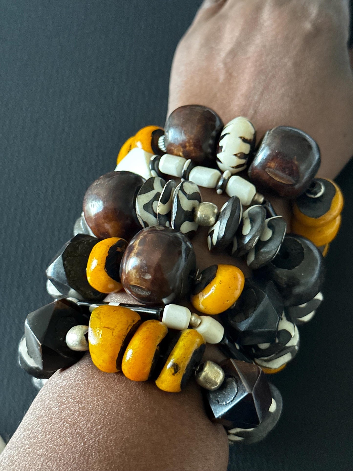 Chunky Bold Origins Bracelet | Handmade Statement Jewelry | Trecie’s Shoppe