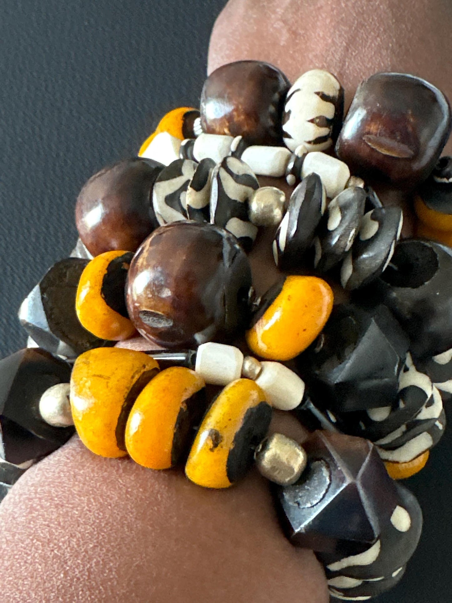 Chunky Bold Origins Bracelet | Handmade Statement Jewelry | Trecie’s Shoppe