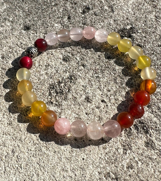 Stackable Multi Color Gemstone Bracelet